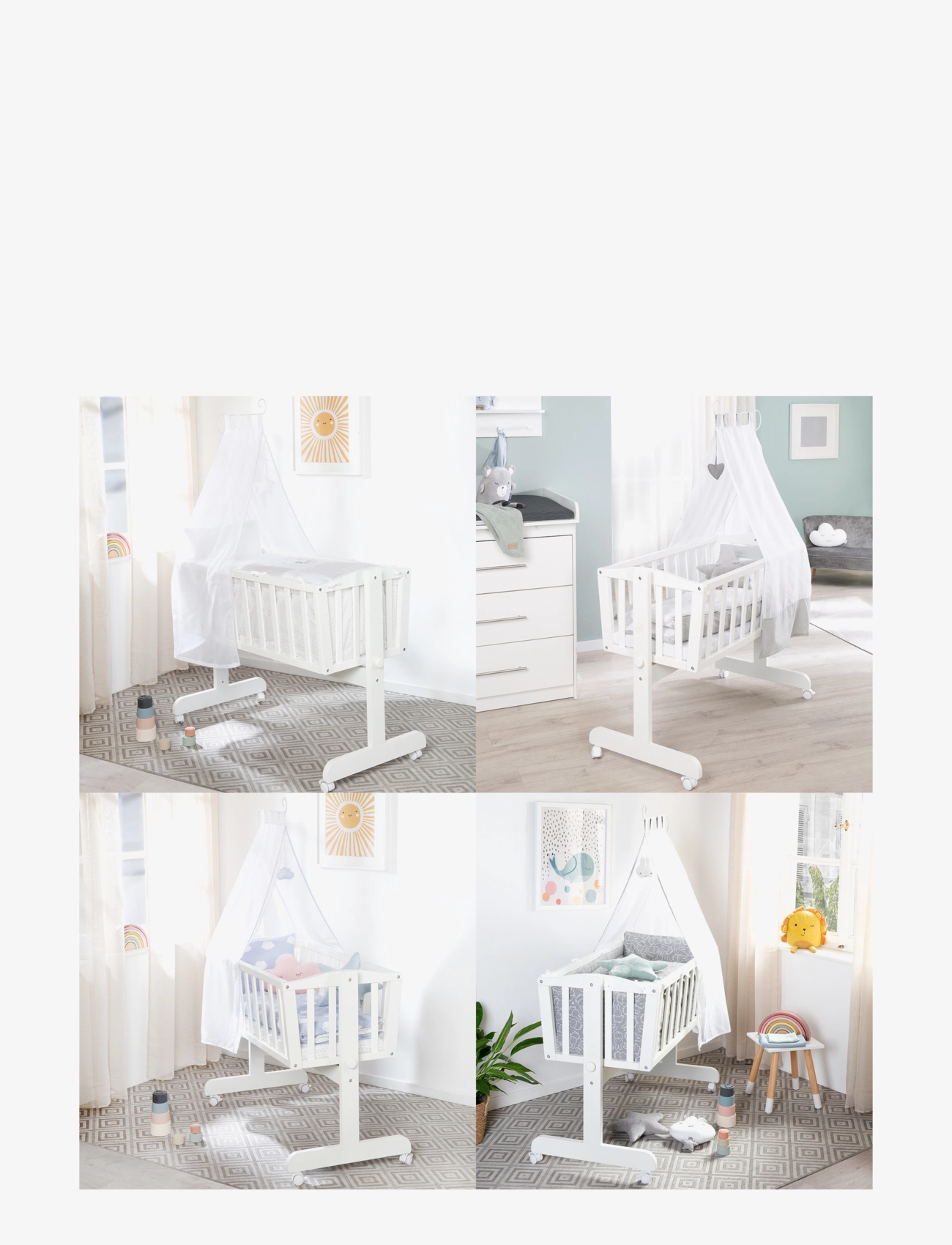 ROBA - Cradle with mattress - bērnu groziņi - white - 1