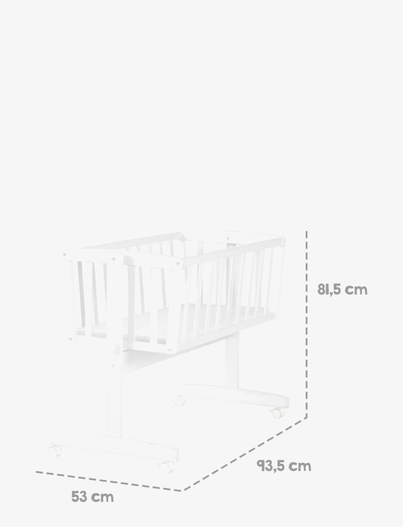 ROBA - Cradle with mattress - bērnu groziņi - white - 2