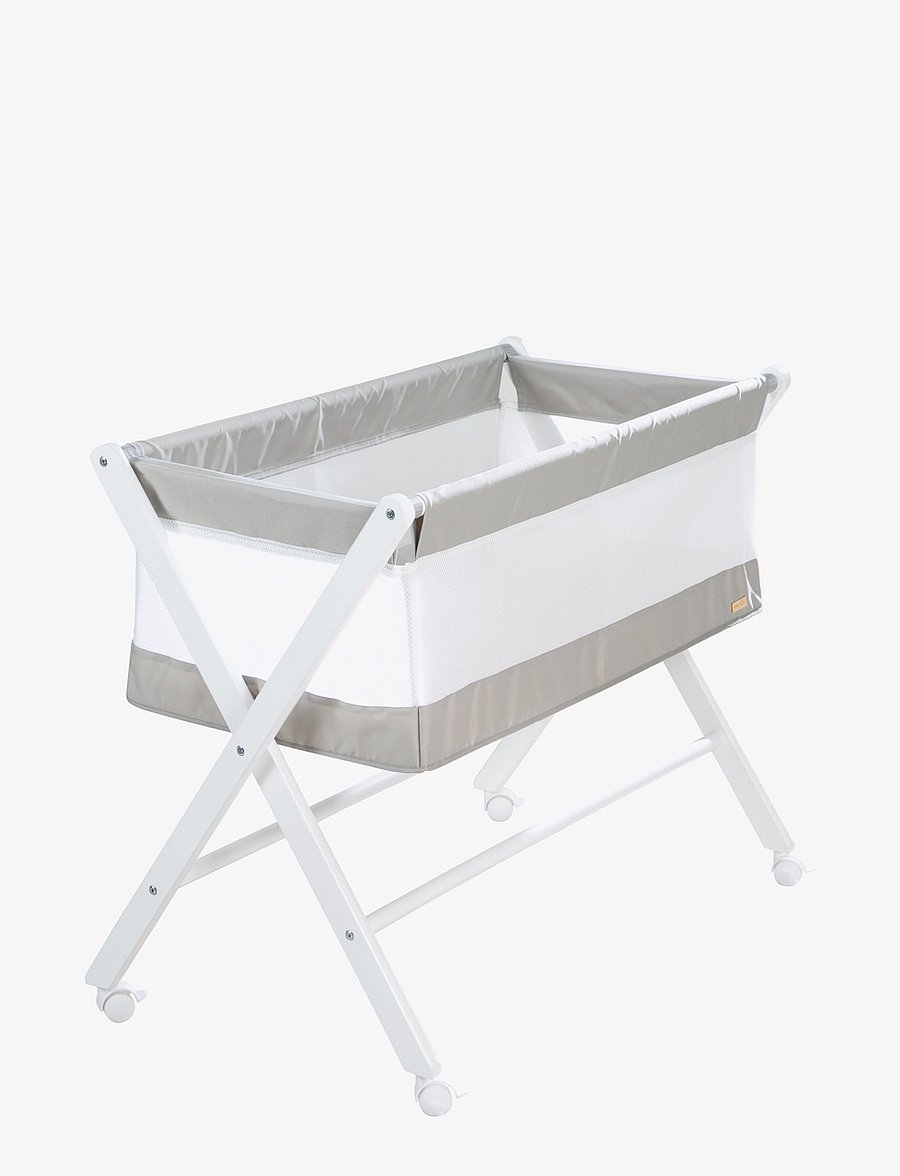 ROBA - Foldable bedside crib - including mattress - moseskörbe - white - 0