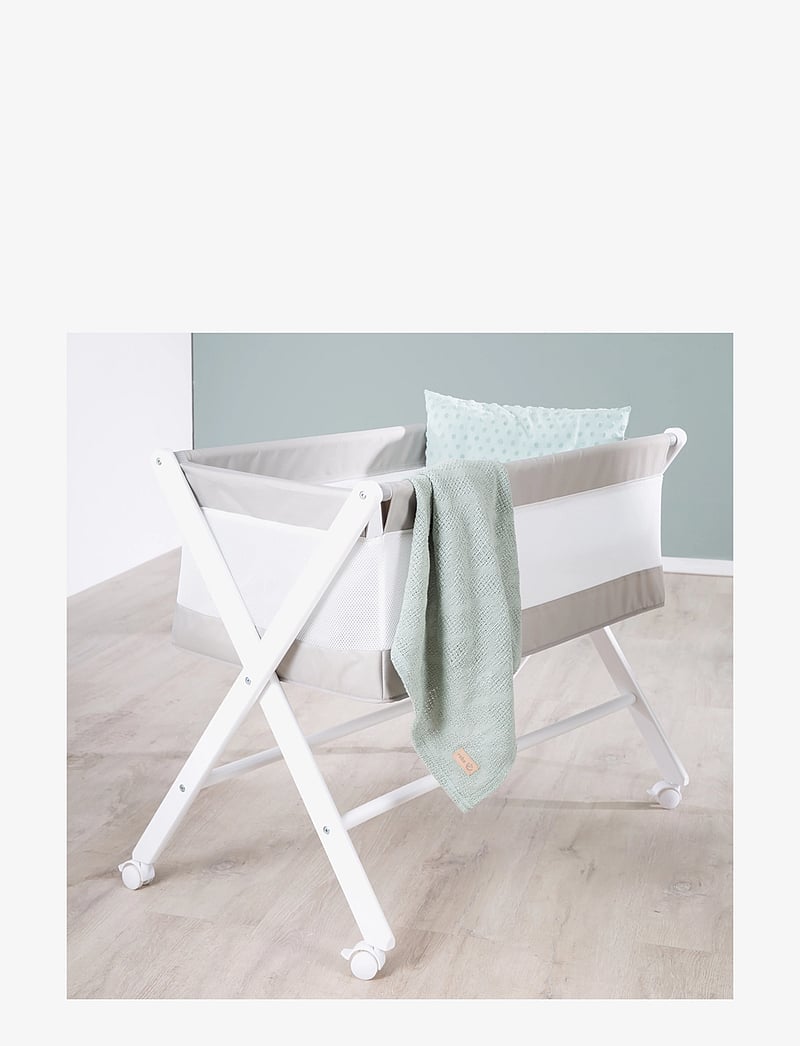 ROBA - Foldable bedside crib - including mattress - mähkimiskorvid - white - 2