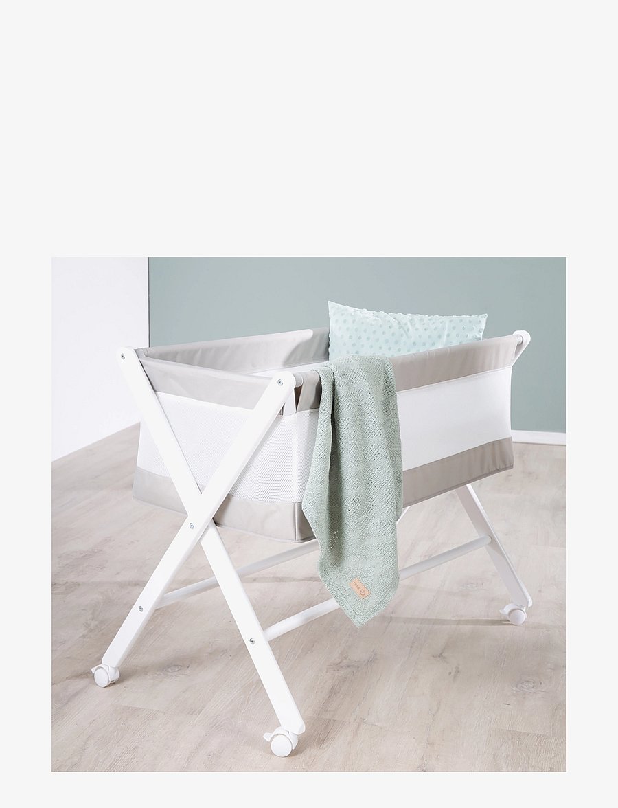 ROBA - Foldable bedside crib - including mattress - moseskörbe - white - 2