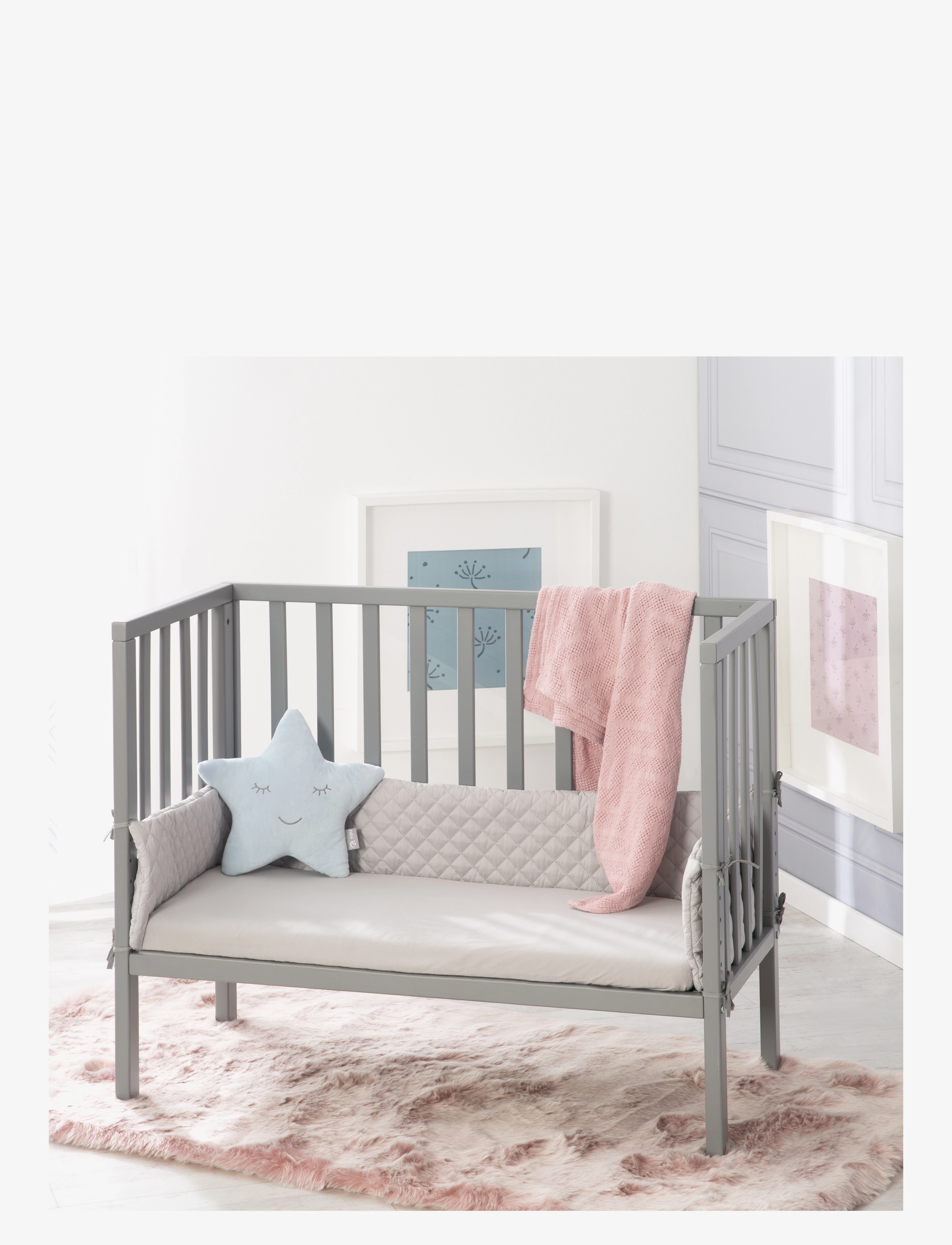 ROBA - Co-sleeper, 2-in-1 roba Style grey - bedside cribs - taupe - 1