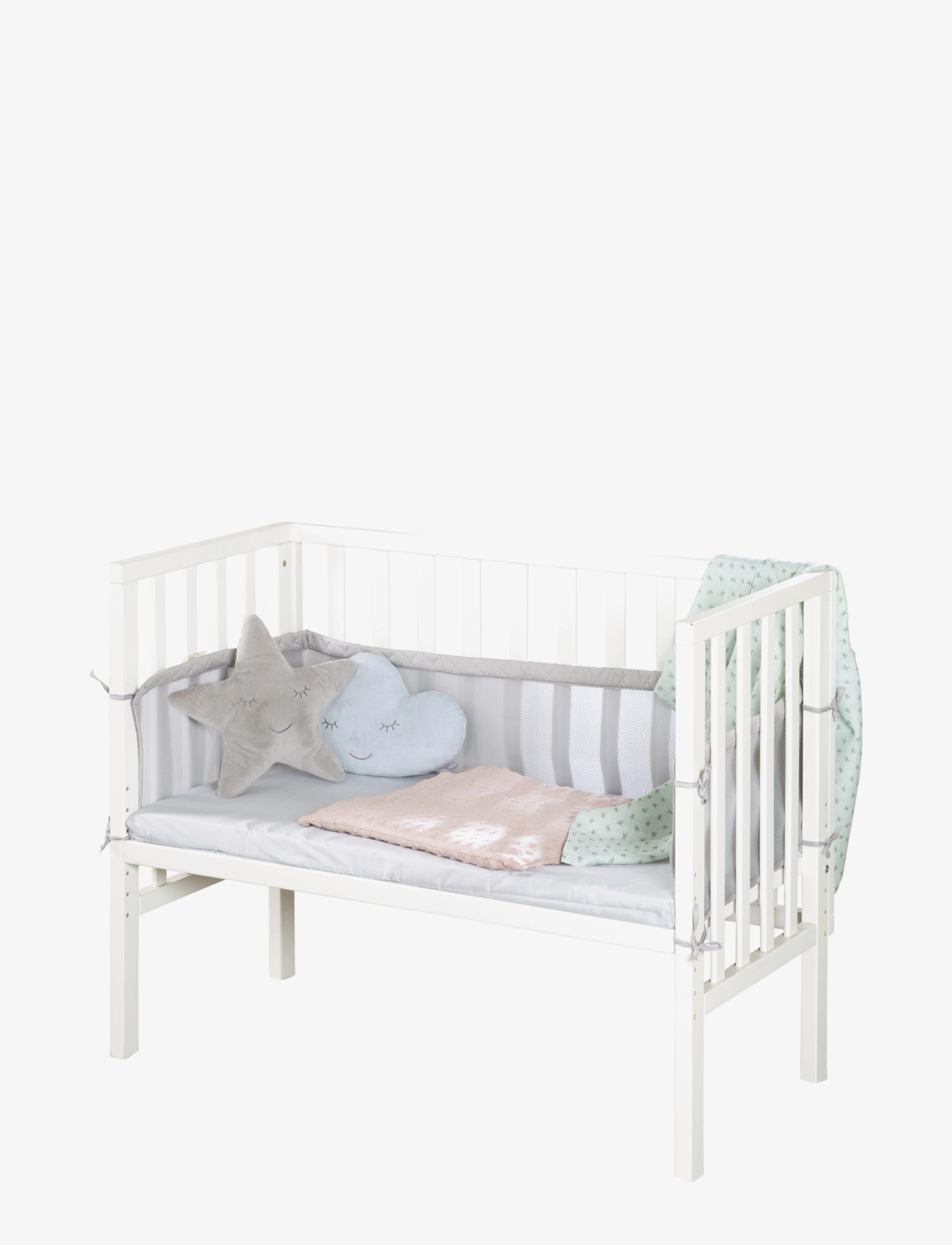 ROBA - Co-sleeper, 2-in-1 roba Style grey - bedside cribs - white - 2