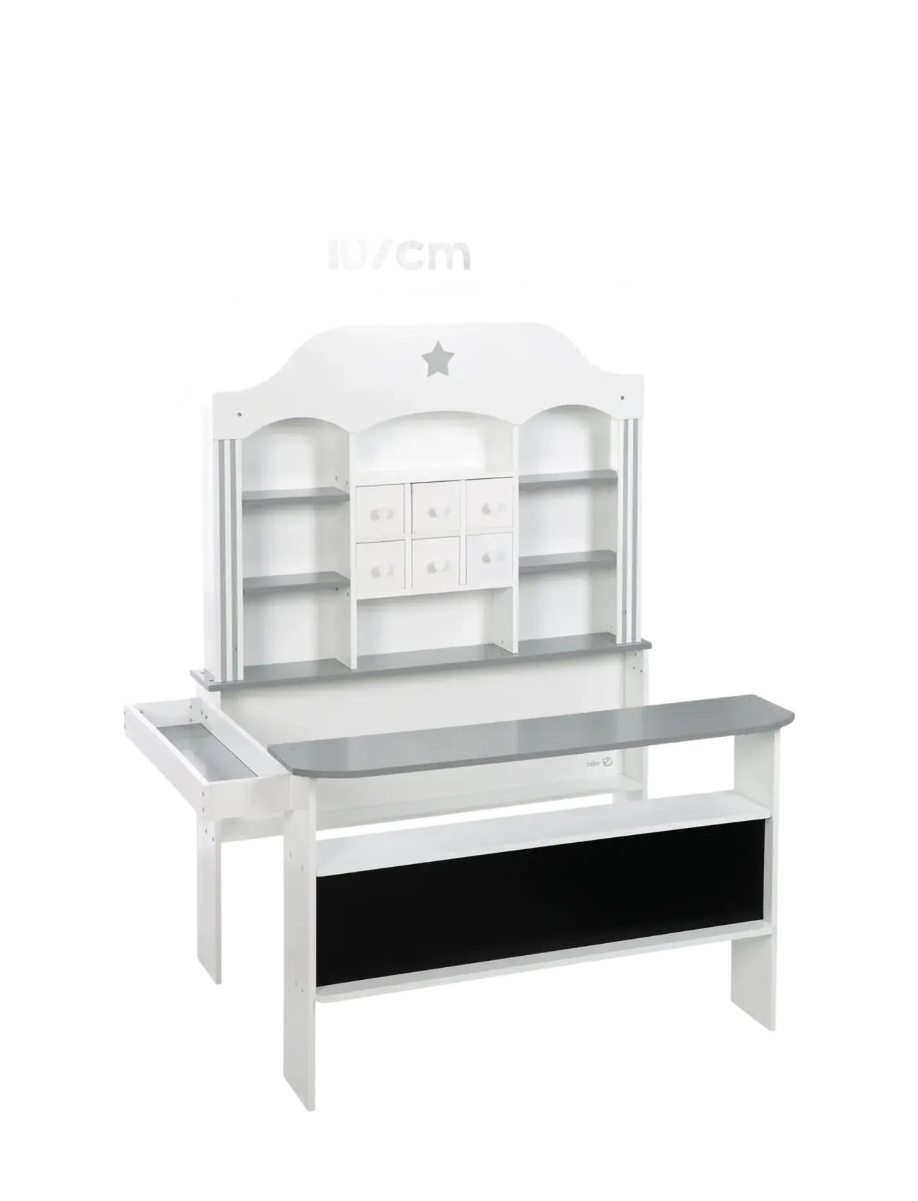 ROBA Play Candyshop With Drawers And Side Counter, Tables, Hvid, Str: 125X 107X 78.5CM