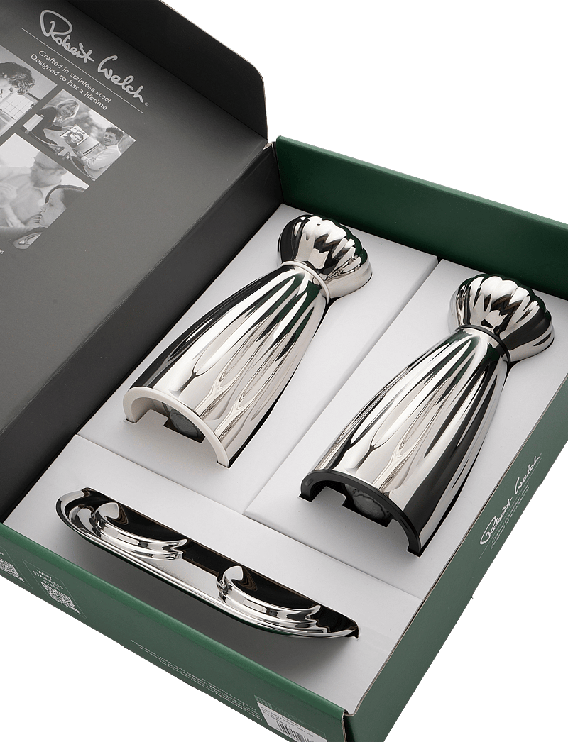 Robert Welch - Palm (BR) Medium Mills and SS Tray 3-Piece - soola- ja pipraveskid - stainless steel - 1