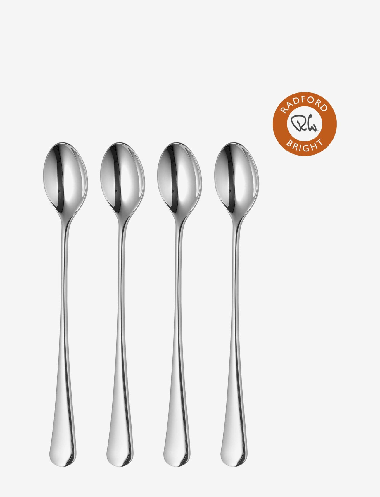Robert Welch - Radford Bright Long Handled (Latte) Spoon, Set of 4 - bestecksets - multi colour - 0