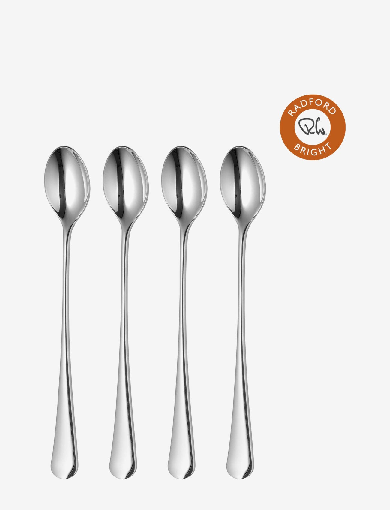 Robert Welch - Radford Bright Long Handled (Latte) Spoon, Set of 4 - stalo įrankių komplektai - multi colour - 0