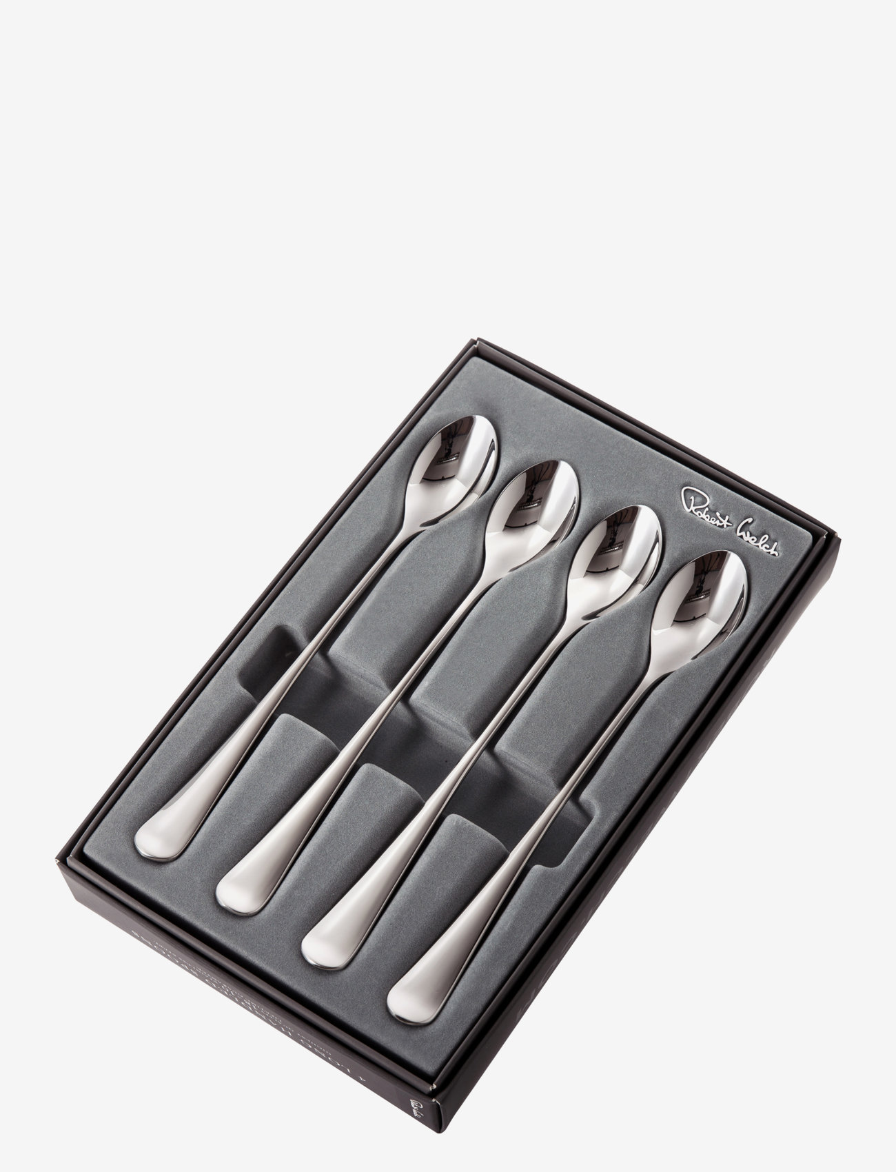 Robert Welch - Radford Bright Long Handled (Latte) Spoon, Set of 4 - bestecksets - multi colour - 1