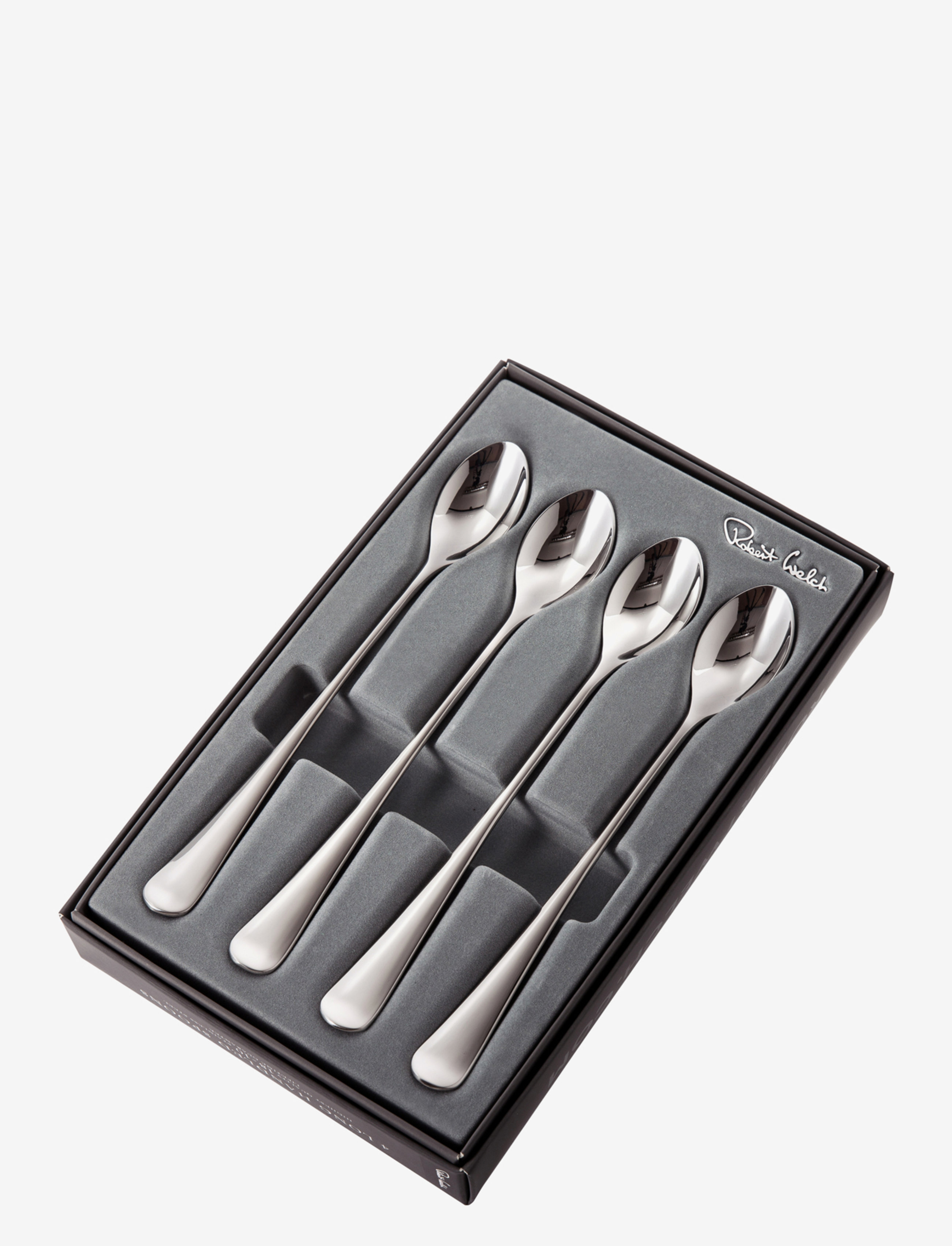 Robert Welch - Radford Bright Long Handled (Latte) Spoon, Set of 4 - sets de couverts - multi colour - 1