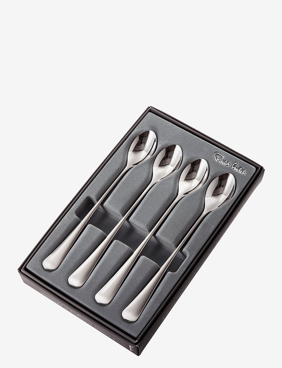 Robert Welch - Radford Bright Long Handled (Latte) Spoon, Set of 4 - söögiriistakomplektid - multi colour - 1