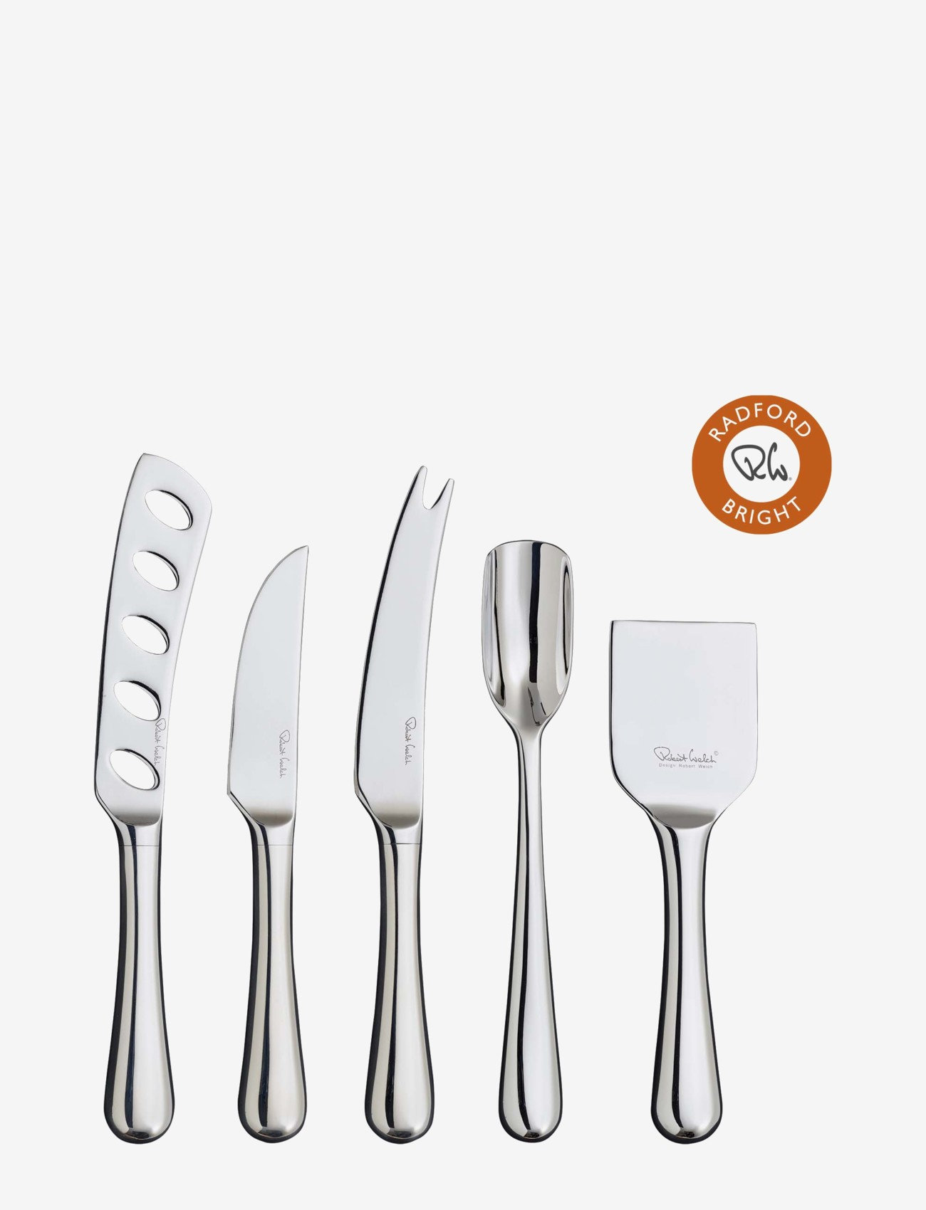 Robert Welch - Radford Bright Gourmet Cheese Knife Set, 5 Piece - ostekniver - multi colour - 0