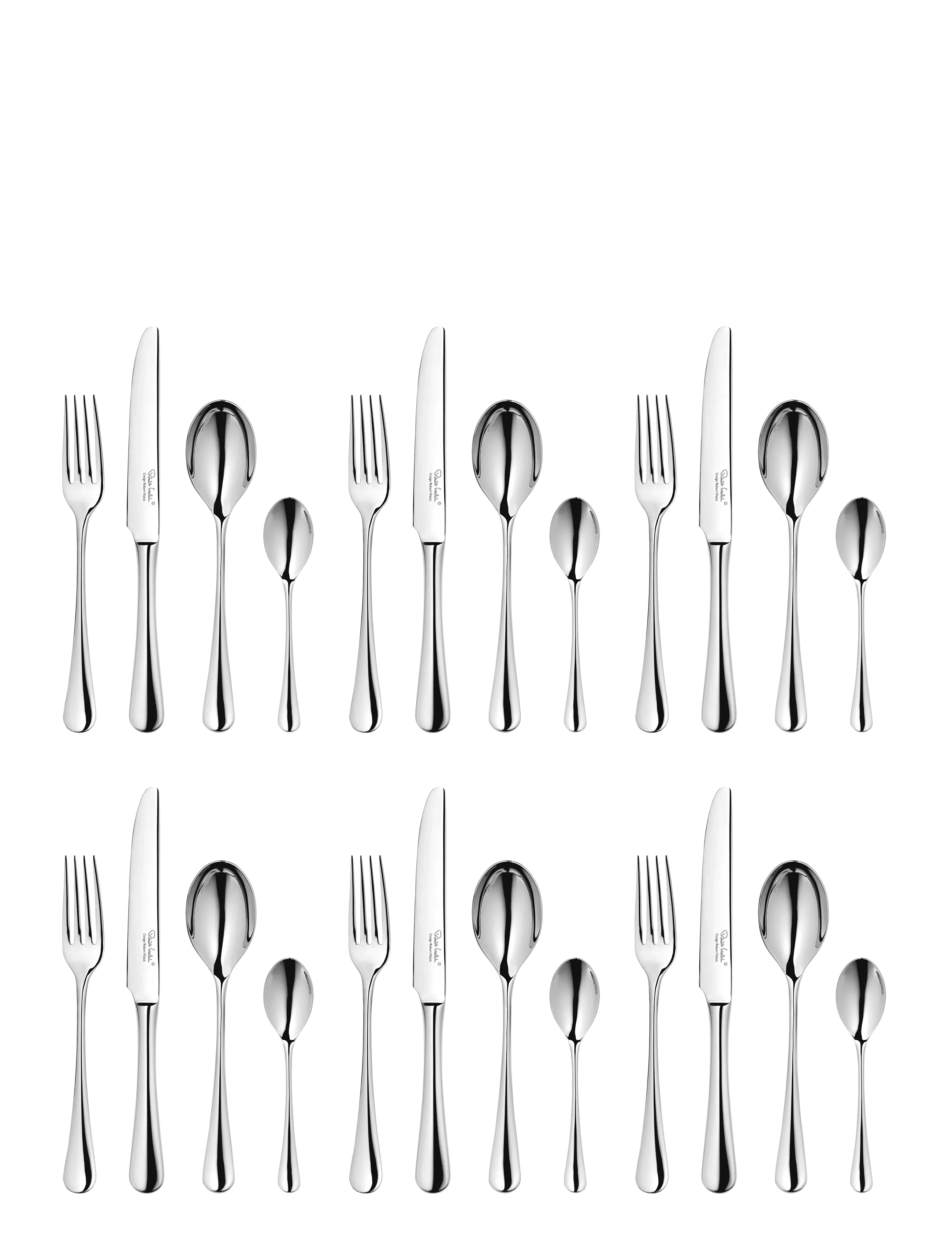 Robert Welch Radford Bright V 24 Piece Set - Cutlery & Flatware - MULTI COLOUR / silver