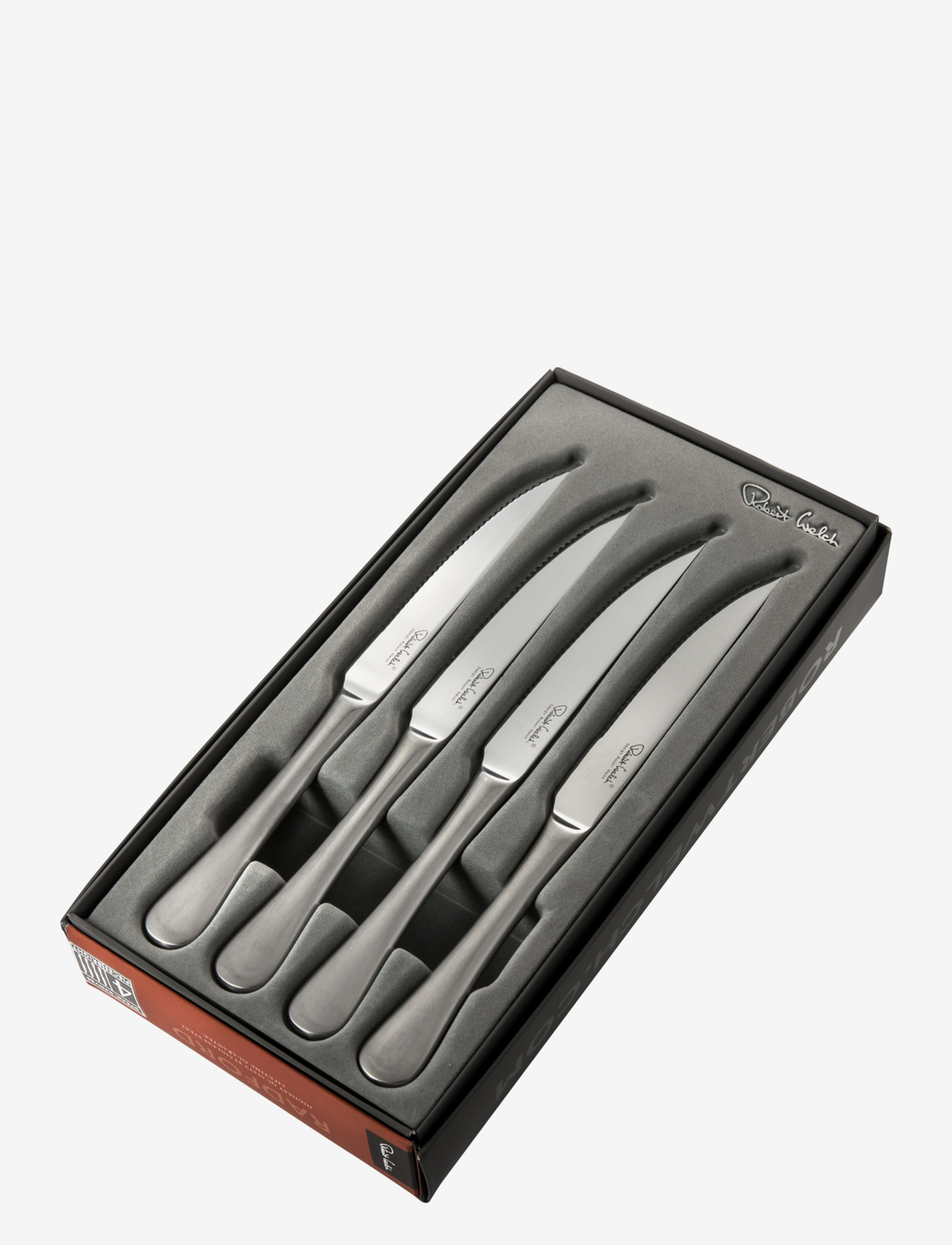 Robert Welch - Radford Satin Steak Knife, Set of 4 - couteaux à steak - multi colour - 1