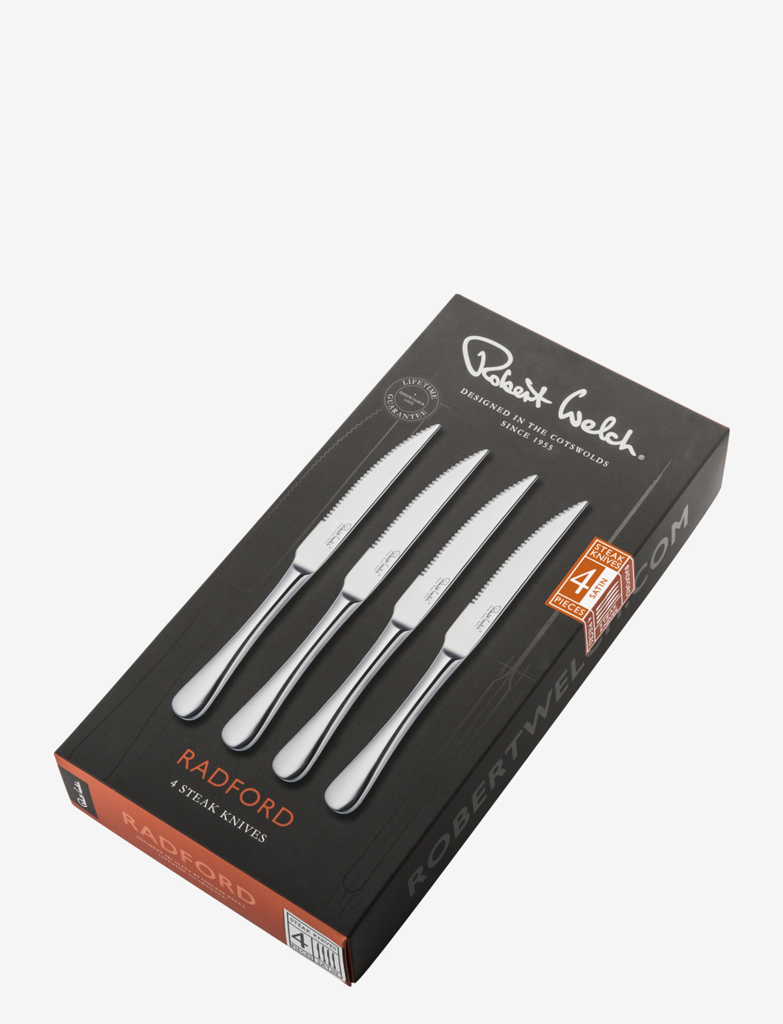 Robert Welch - Radford Satin Steak Knife, Set of 4 - couteaux à steak - multi colour - 2