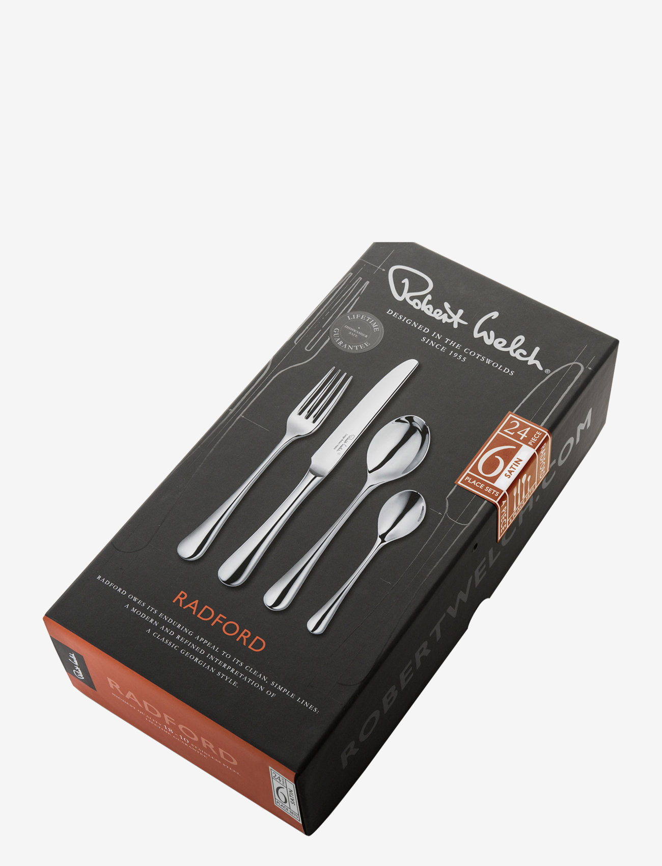 Robert Welch - Radford Satin Cutlery Set, 24 Piece for 6 People - cutlery sets - multi colour - 1