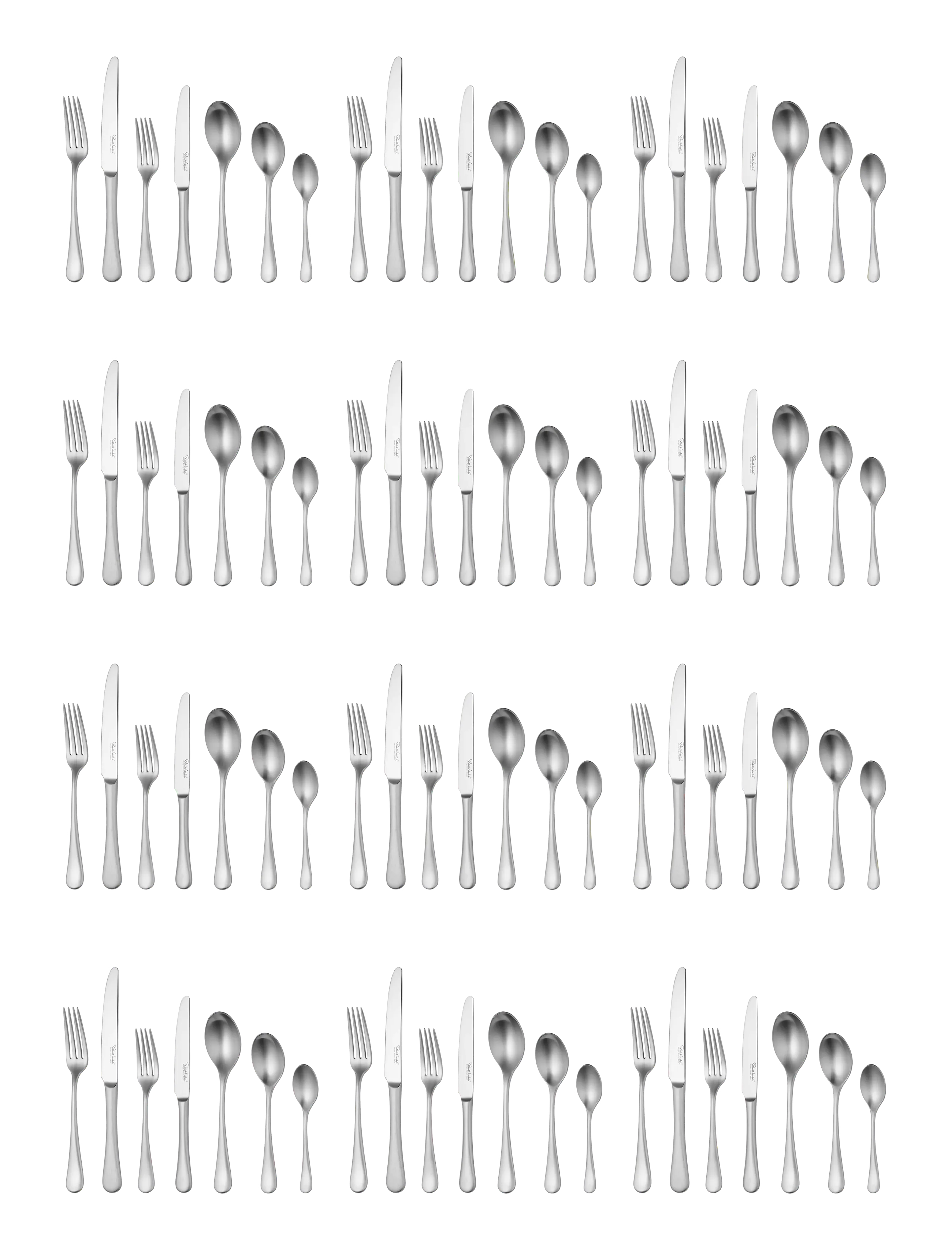 Robert Welch - Radford Satin Cutlery Set, 84 Piece for 12 People - sets de couverts - multi colour - 3