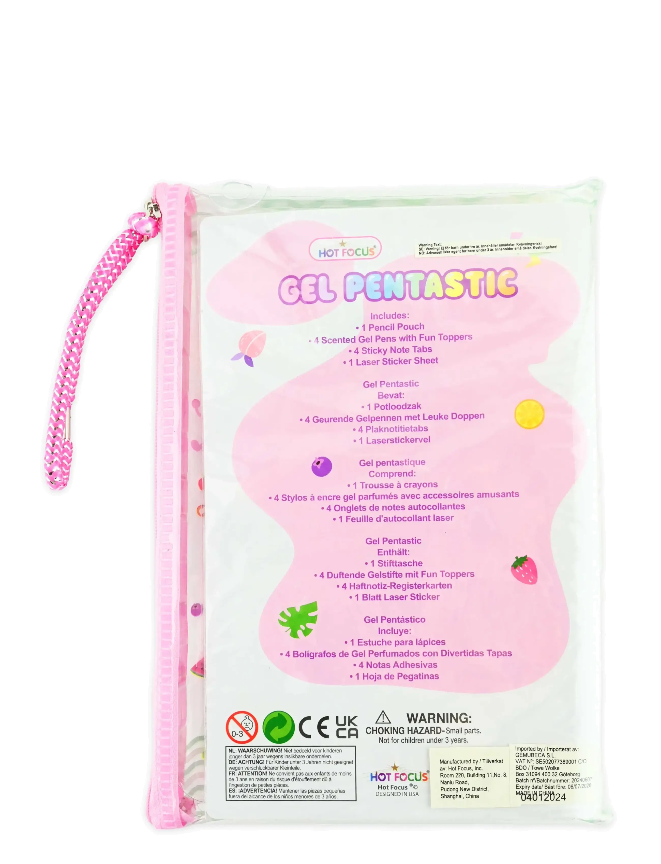 Robetoy - PEN GEL PENTASTIC FRUITS - multicolour - 1