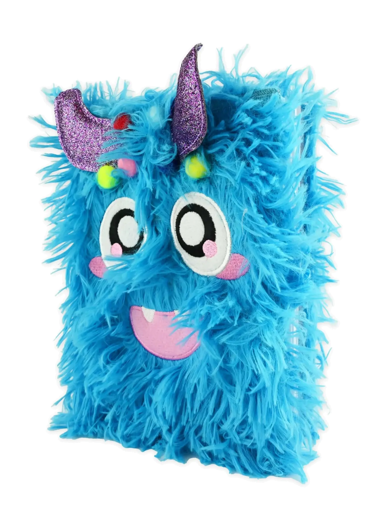 Robetoy Notebook Fluffy Happy Monster A5, Kalender og notesbog, Blå, Str: ONE SIZE
