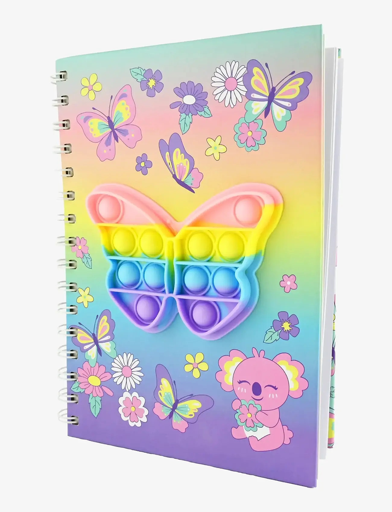Robetoy - NOTEBOOK SPIRAL POP IT BUTTERFLY A5 - kalendrar & anteckningsblock - multicolour - 0