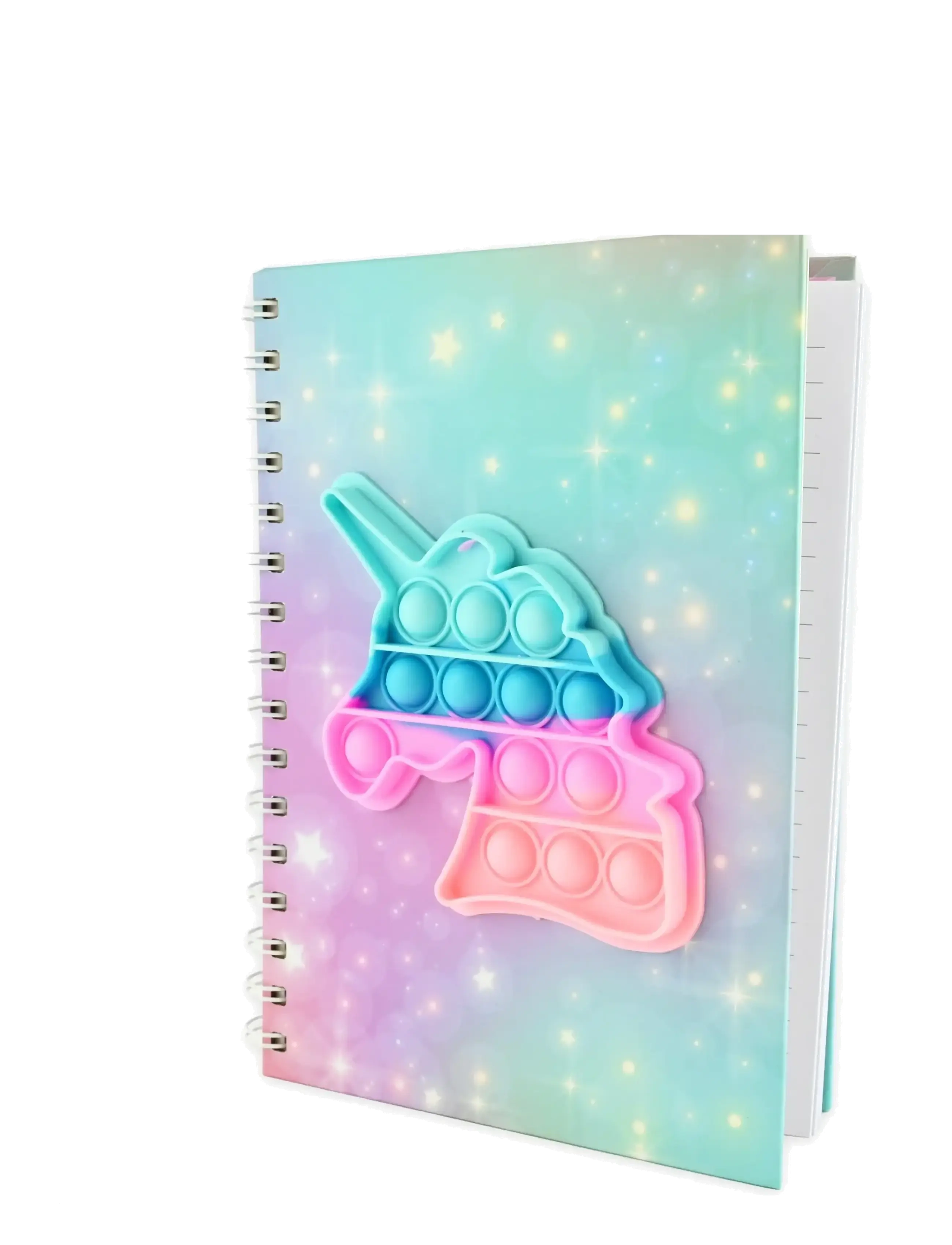 Robetoy Notebook Spiral Pop It Unicorn A5, Børn, Kalender og notesbog, Multi/mønstret, Str: ONE SIZE