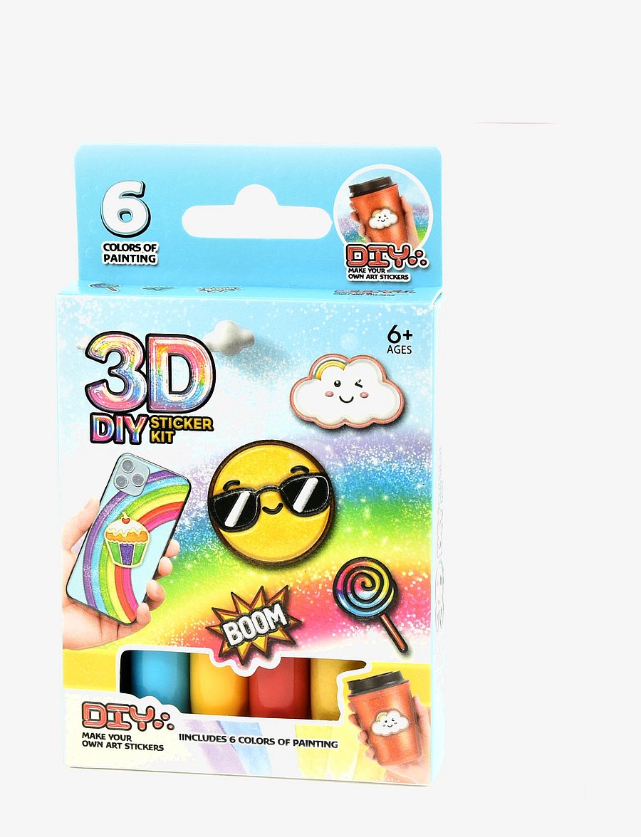 Robetoy - PEN 3D STICKER DIY 6pcs - föndursett - 1016 - 0