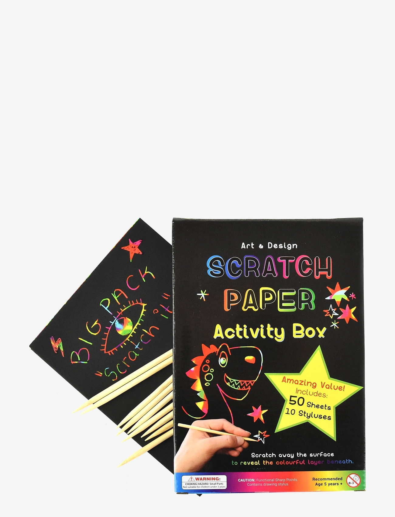 Robetoy Scratch It 50Pcs A5, Børn, Coloring & Craft Books, Multi/mønstret, Str: ONE SIZE