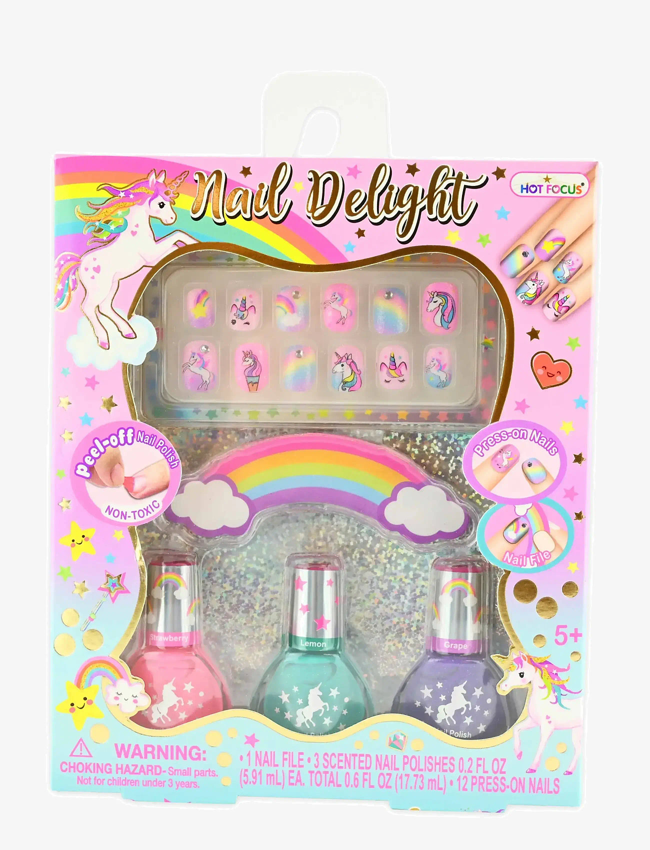 Robetoy - NAIL KIT POLISH AND PRESS-ON - låtsassmink & accessoarer - multicolour - 0