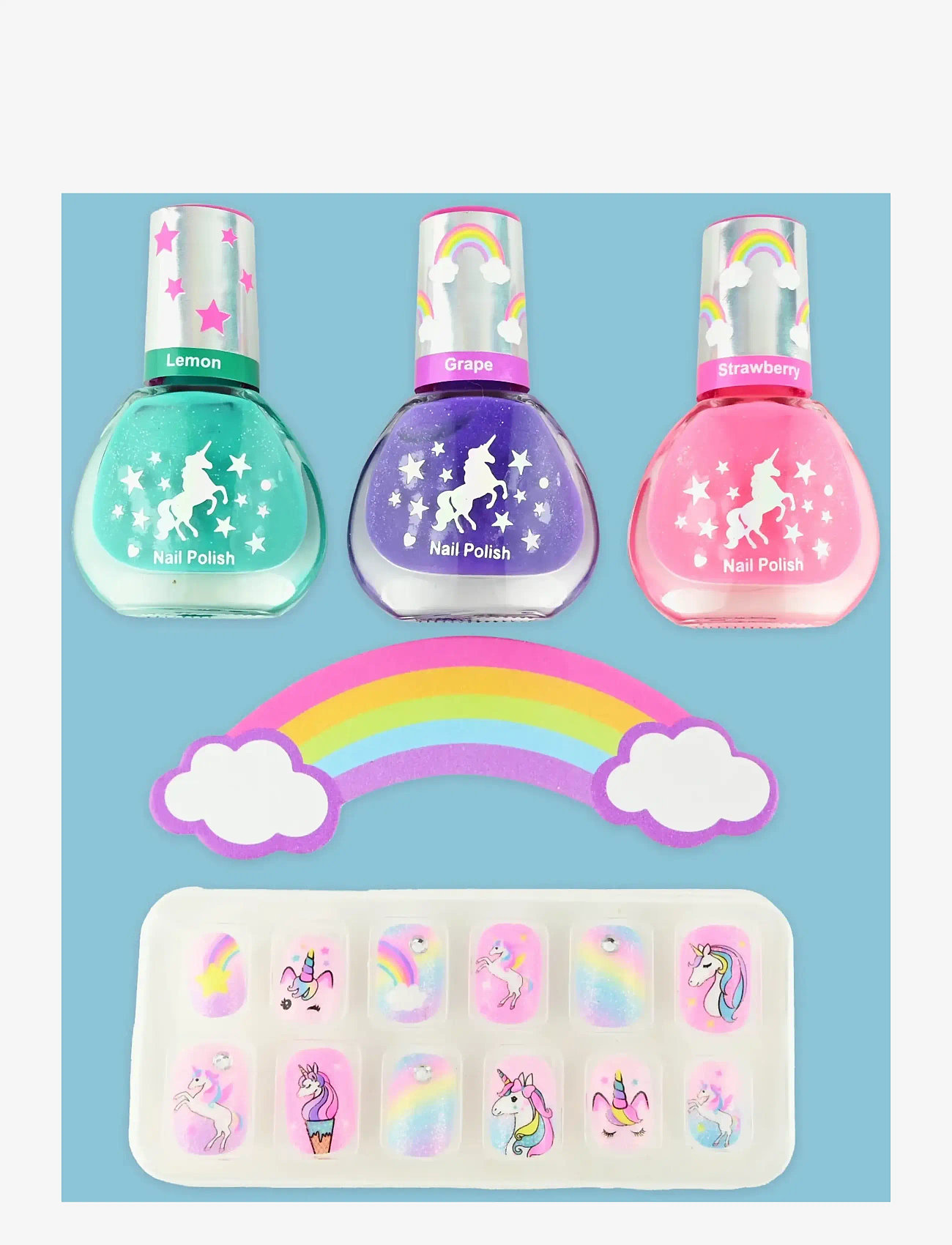 Robetoy - NAIL KIT POLISH AND PRESS-ON - låtsassmink & accessoarer - multicolour - 1