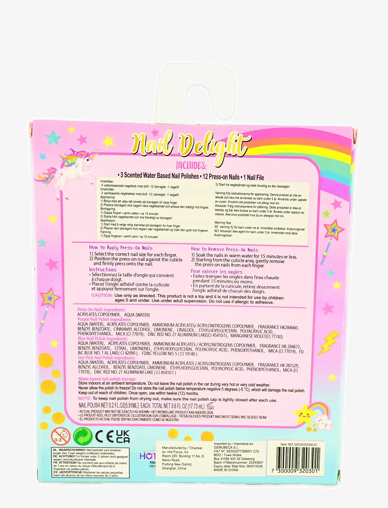 Robetoy - NAIL KIT POLISH AND PRESS-ON - låtsassmink & accessoarer - multicolour - 2