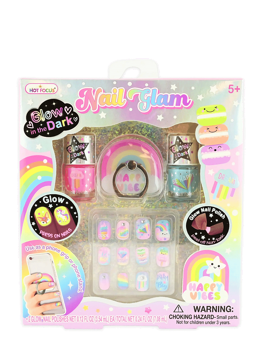 Robetoy - NAIL GLAM KIT POLISH AND PRESS-ON - makeup - multicolour - 0