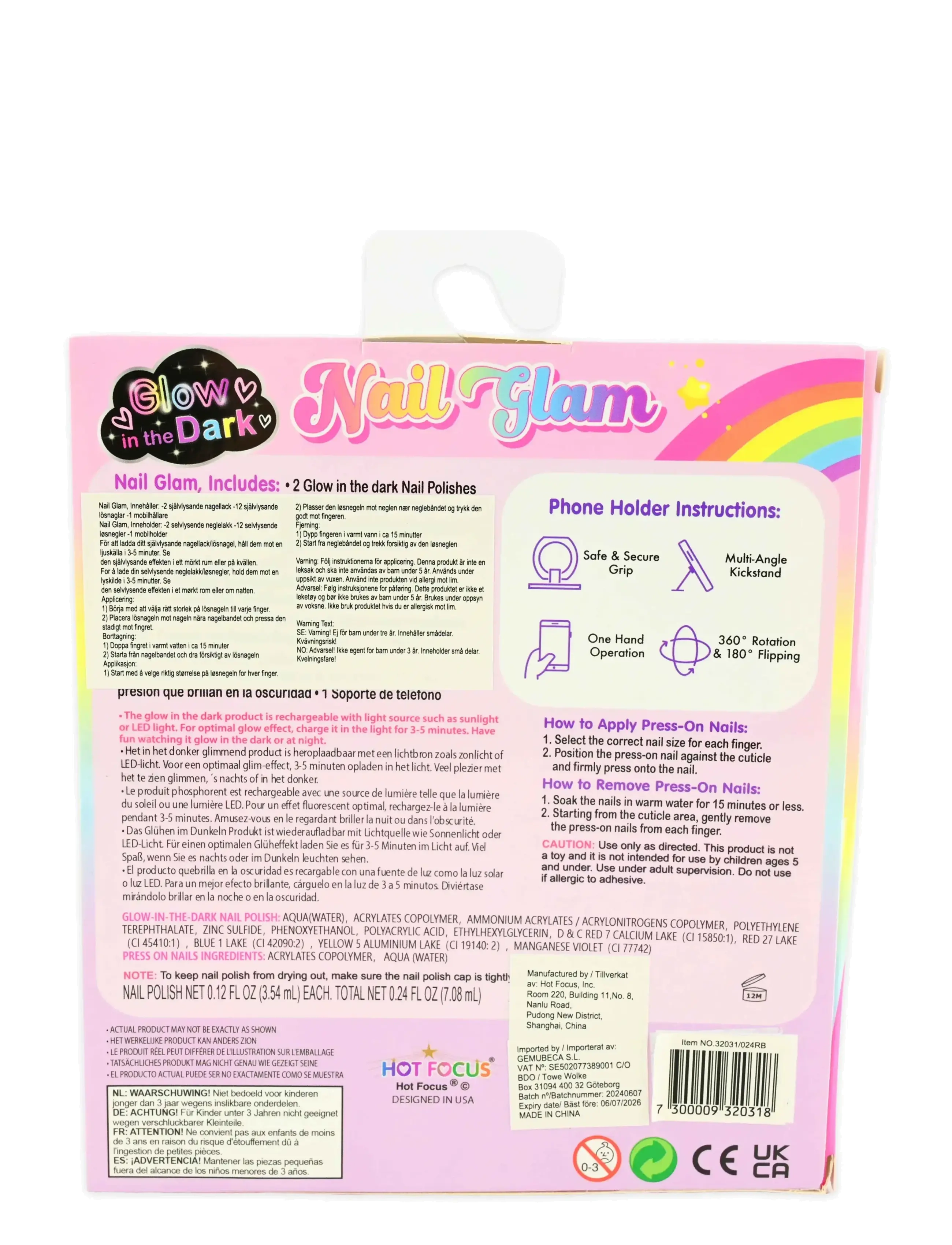 Robetoy - NAIL GLAM KIT POLISH AND PRESS-ON - sminke - multicolour - 1