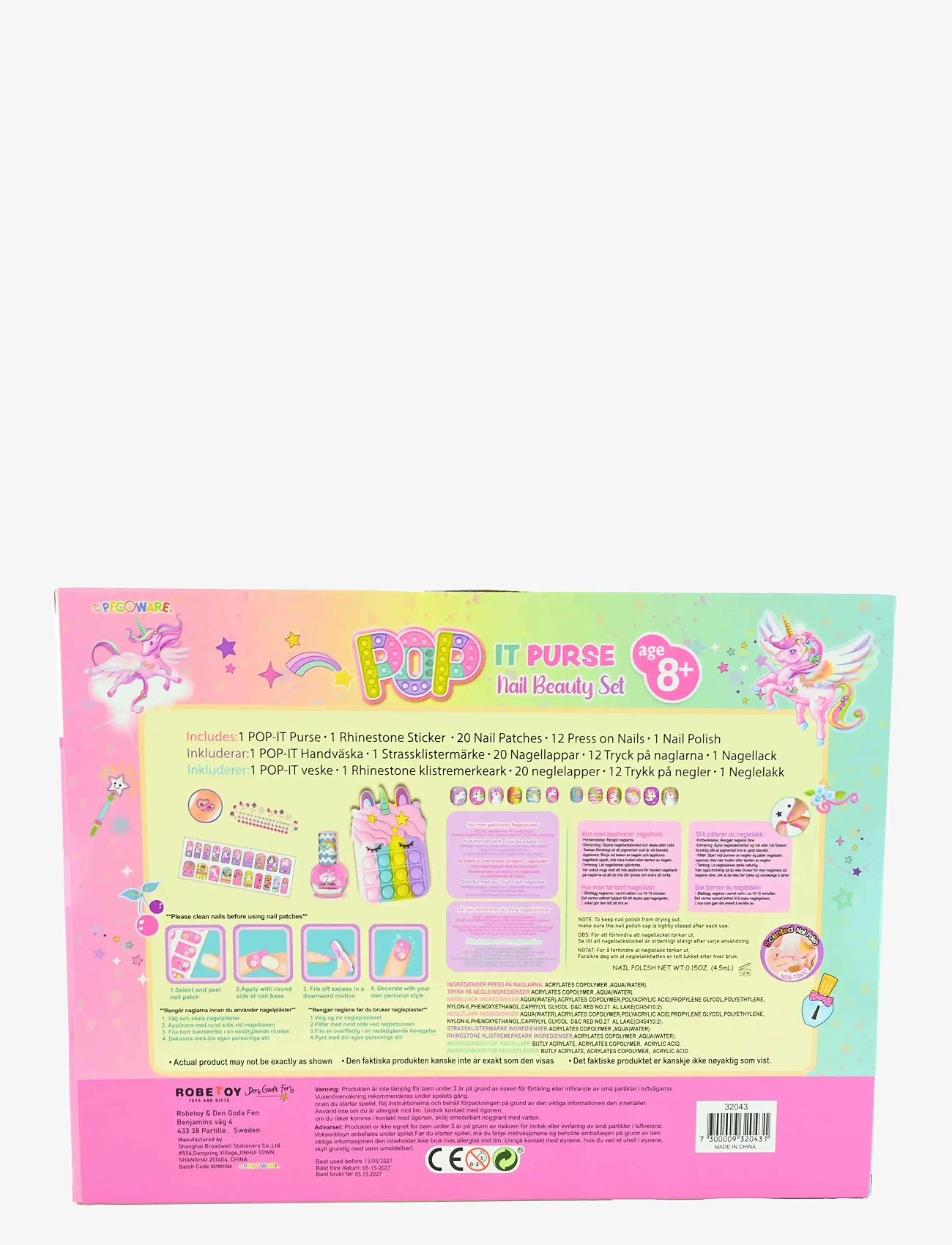 Robetoy - NAIL BEAUTY SET POP IT - foregive makeup & tilbehør - multicolour - 1