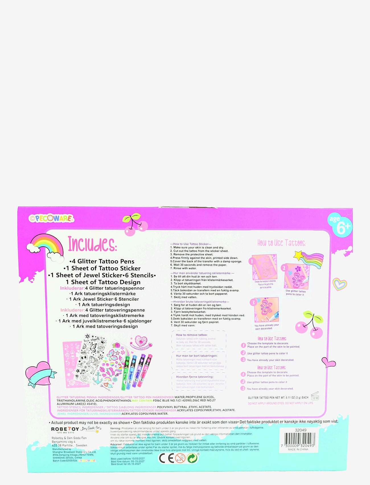 Robetoy - BODY ART TATOO - tattoos - multicoloured - 1