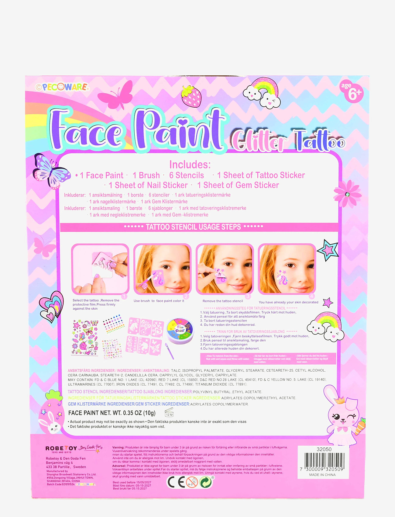 Robetoy - FACE PAINT TATTOO - tatueringar - multicoloured - 1