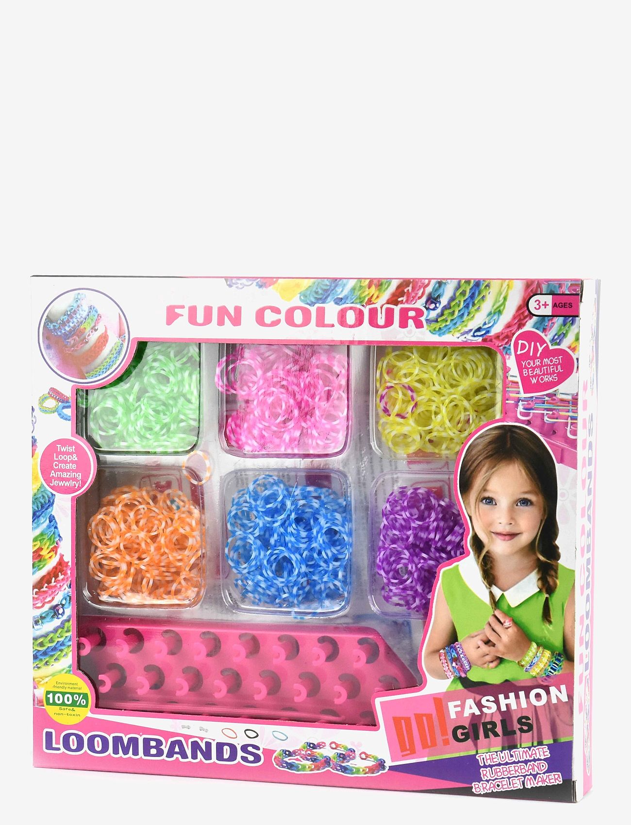 Robetoy - LOOM BANDS w TOOLS DIY 1200pcs - smykker & accessories - multi coloured - 0