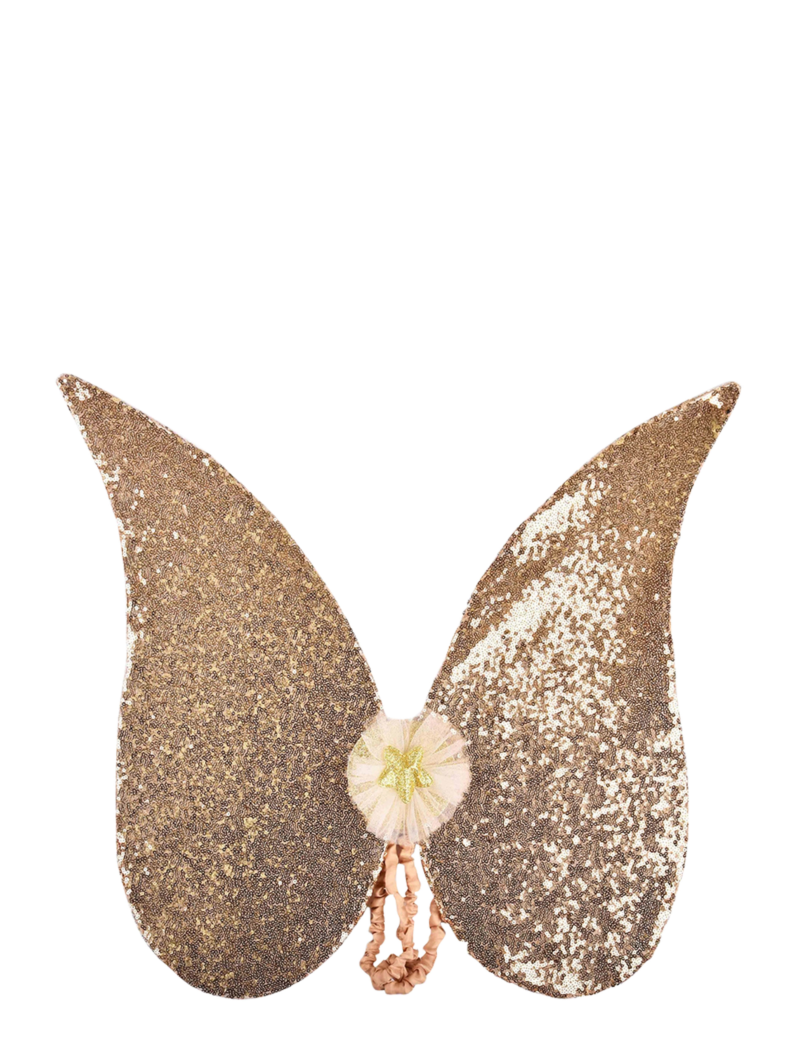 Robetoy Angel Wings Golden Sequins, Børn, Costumes Tilbehør, Guld, Str: ONE SIZE