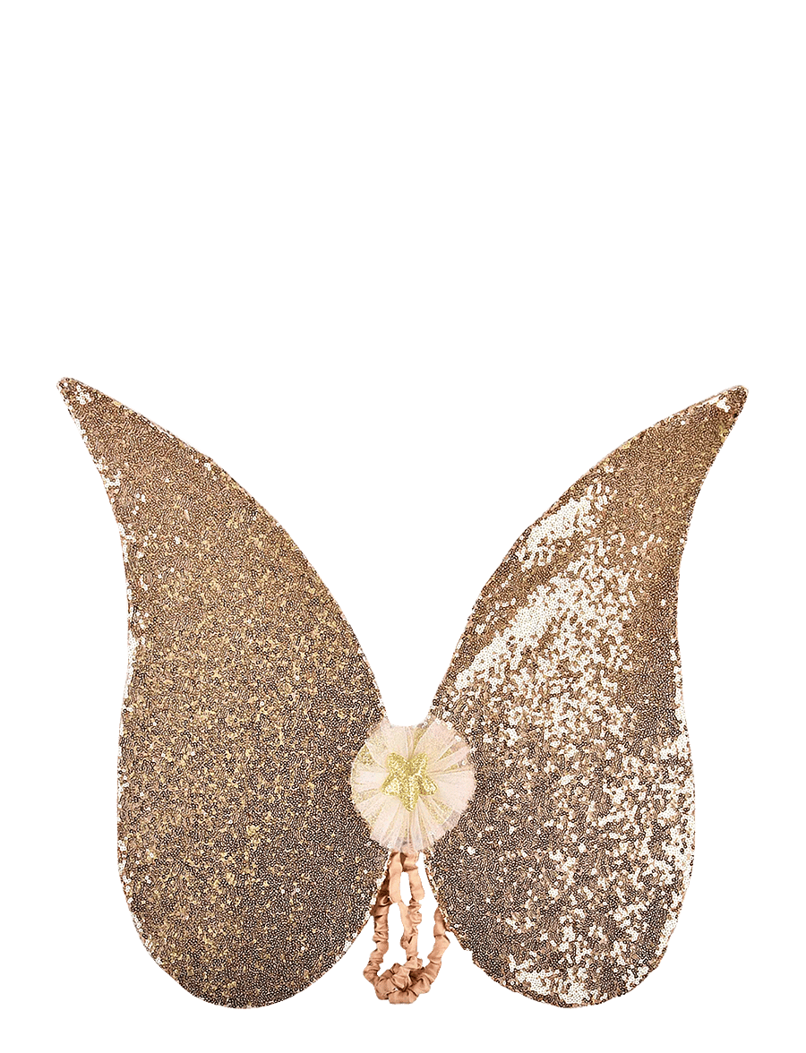 Robetoy - ANGEL WINGS GOLDEN SEQUINS - maskeradtillbehör - gold - 0