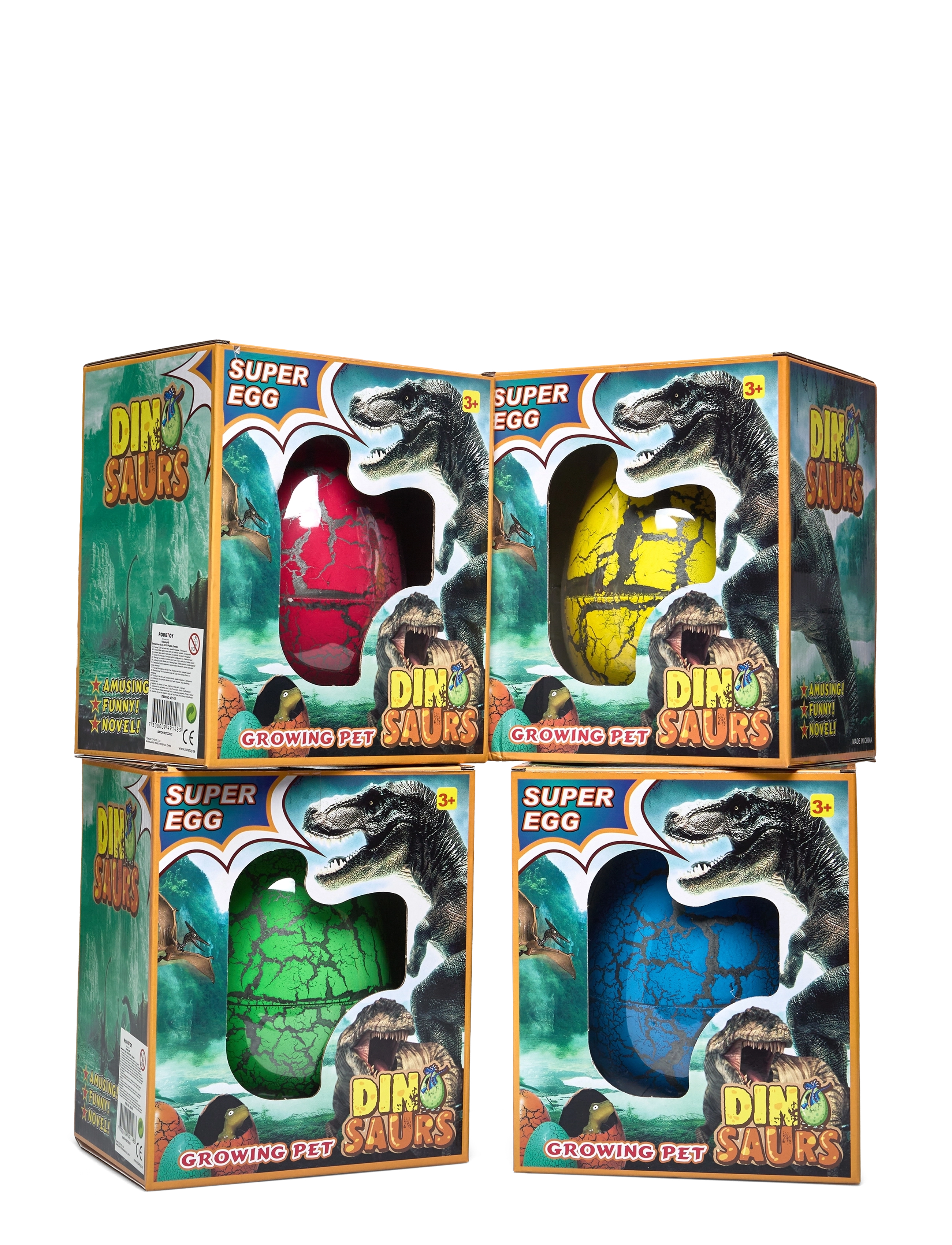 Robetoy Dinosaur Egg, Børn, Dyr, Multi/mønstret, Str: ONE SIZE