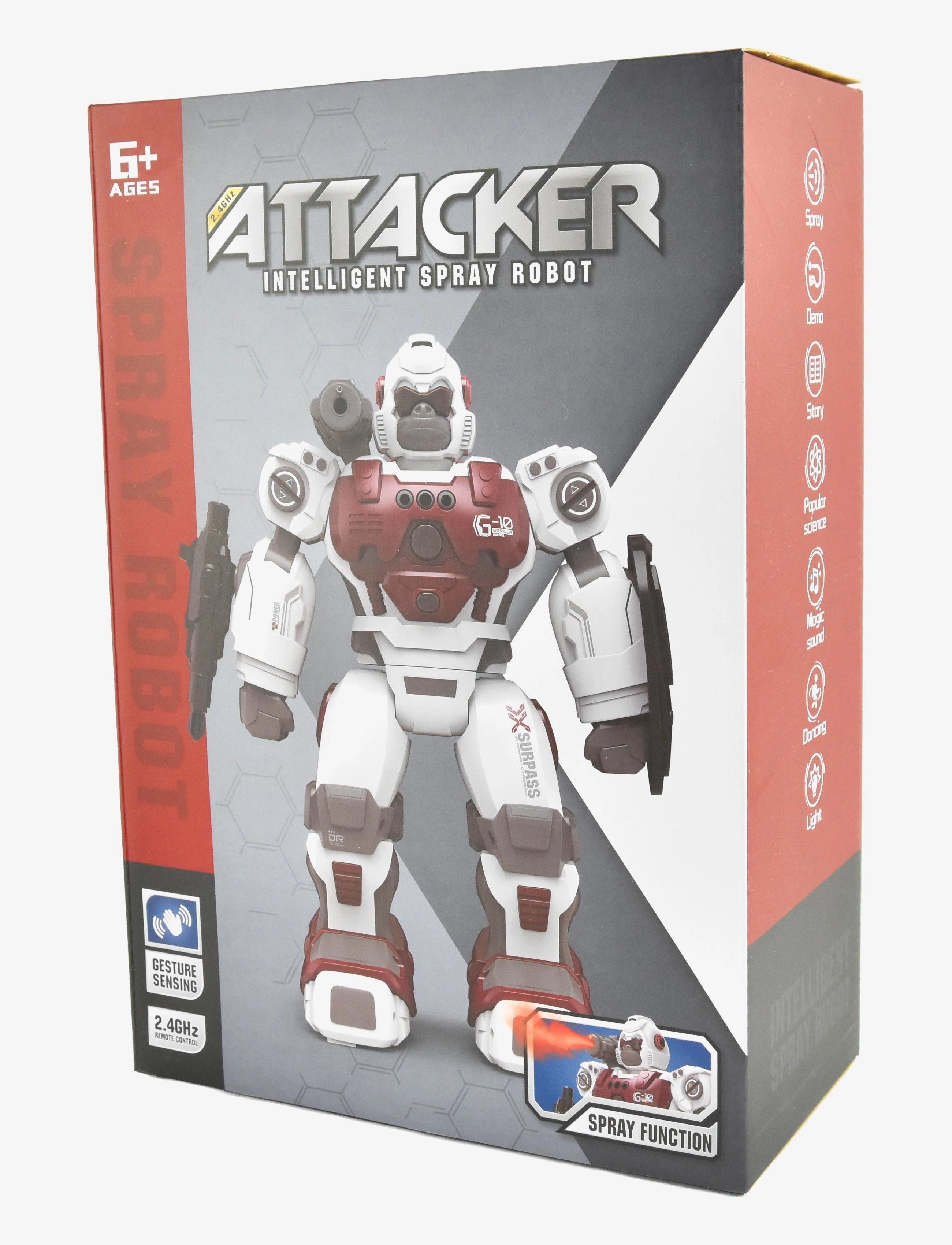 Robetoy - REMOTE CONTROL INTELLIGENT SPRAY ROBOT - fødselsdagsgaver - 1016 - 3