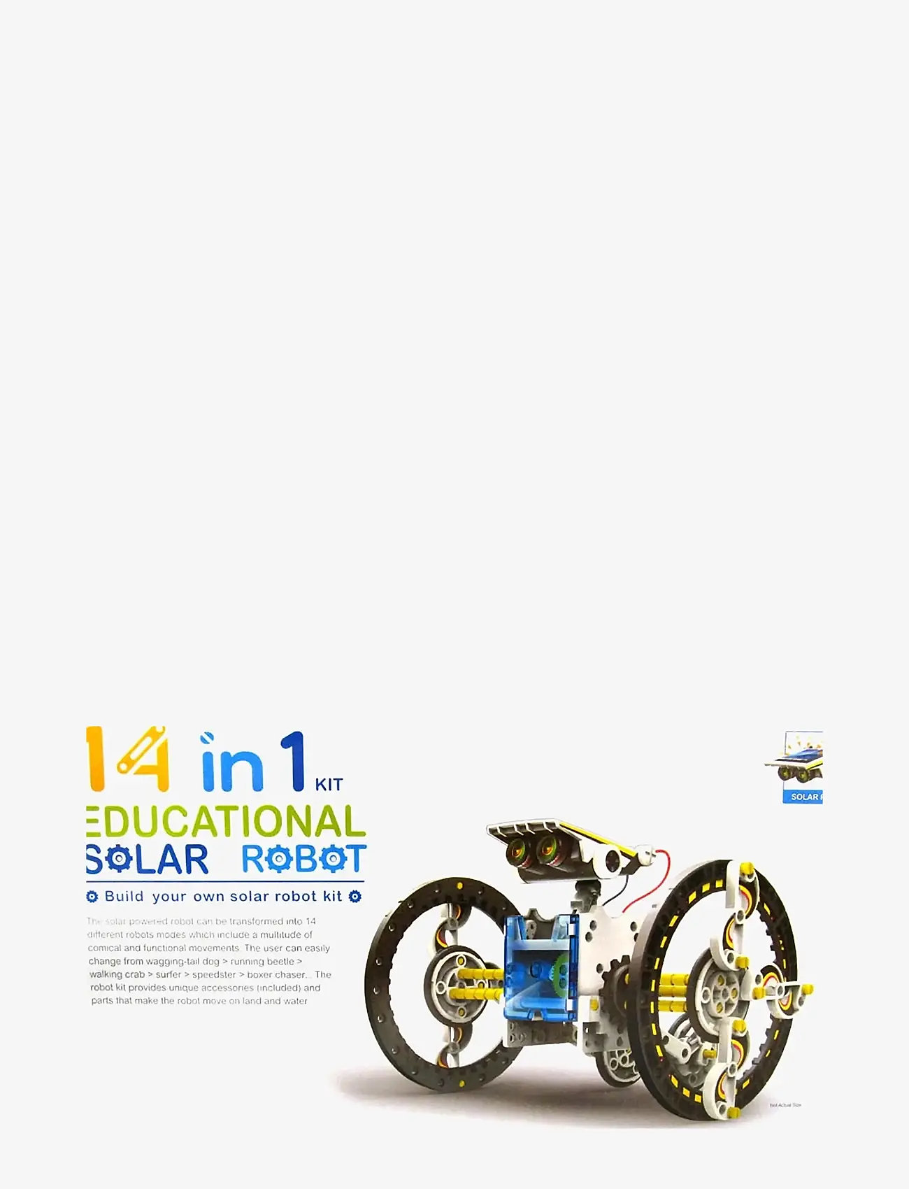 Robetoy - SOLAR ROBOT KIT 14in1 - robotar - 1016 - 1