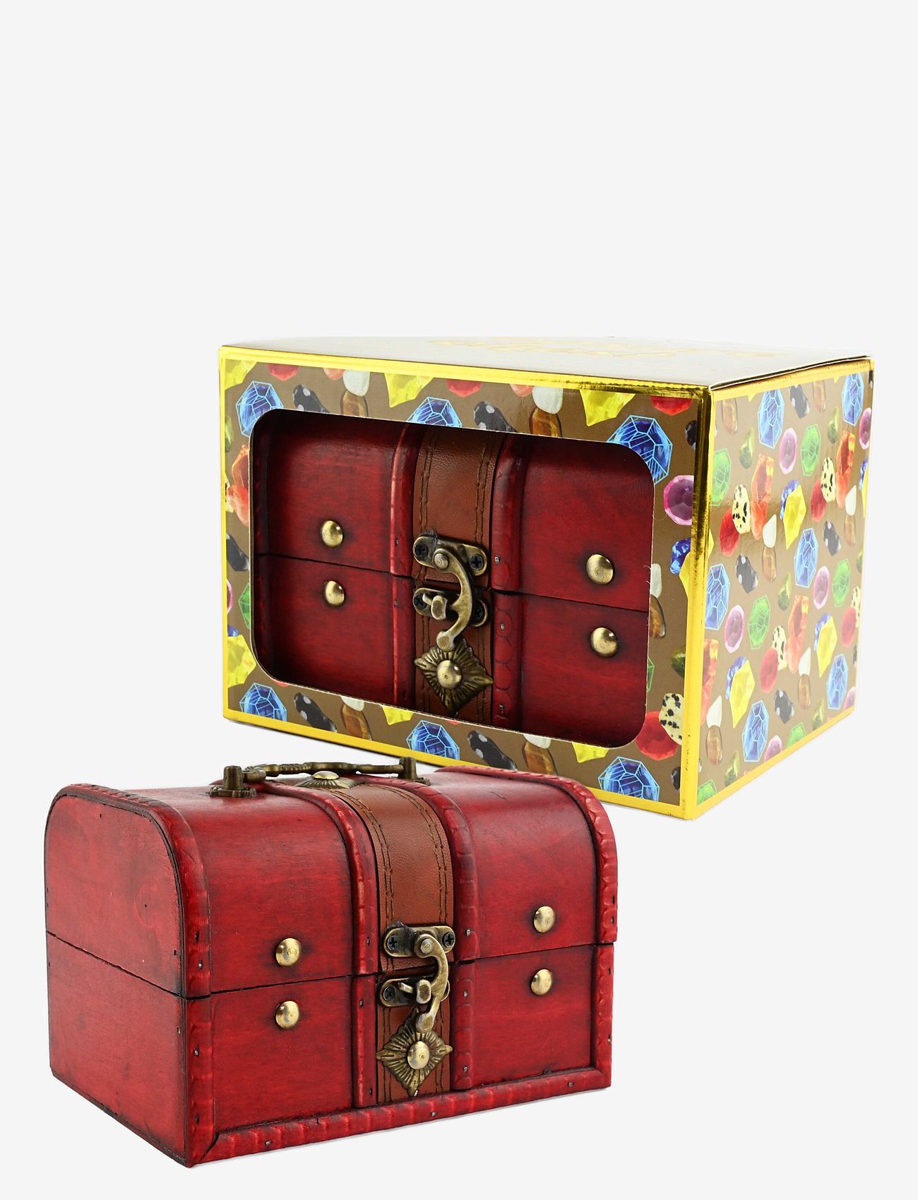 Robetoy - TREAURE CHEST WOODEN - legetøjsværktøj - red - 0