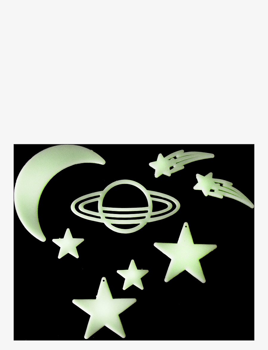 Robetoy - GLOW IN THE DARK STARS w STICKER 42pcs - väggklistermärken - 1016 - 1