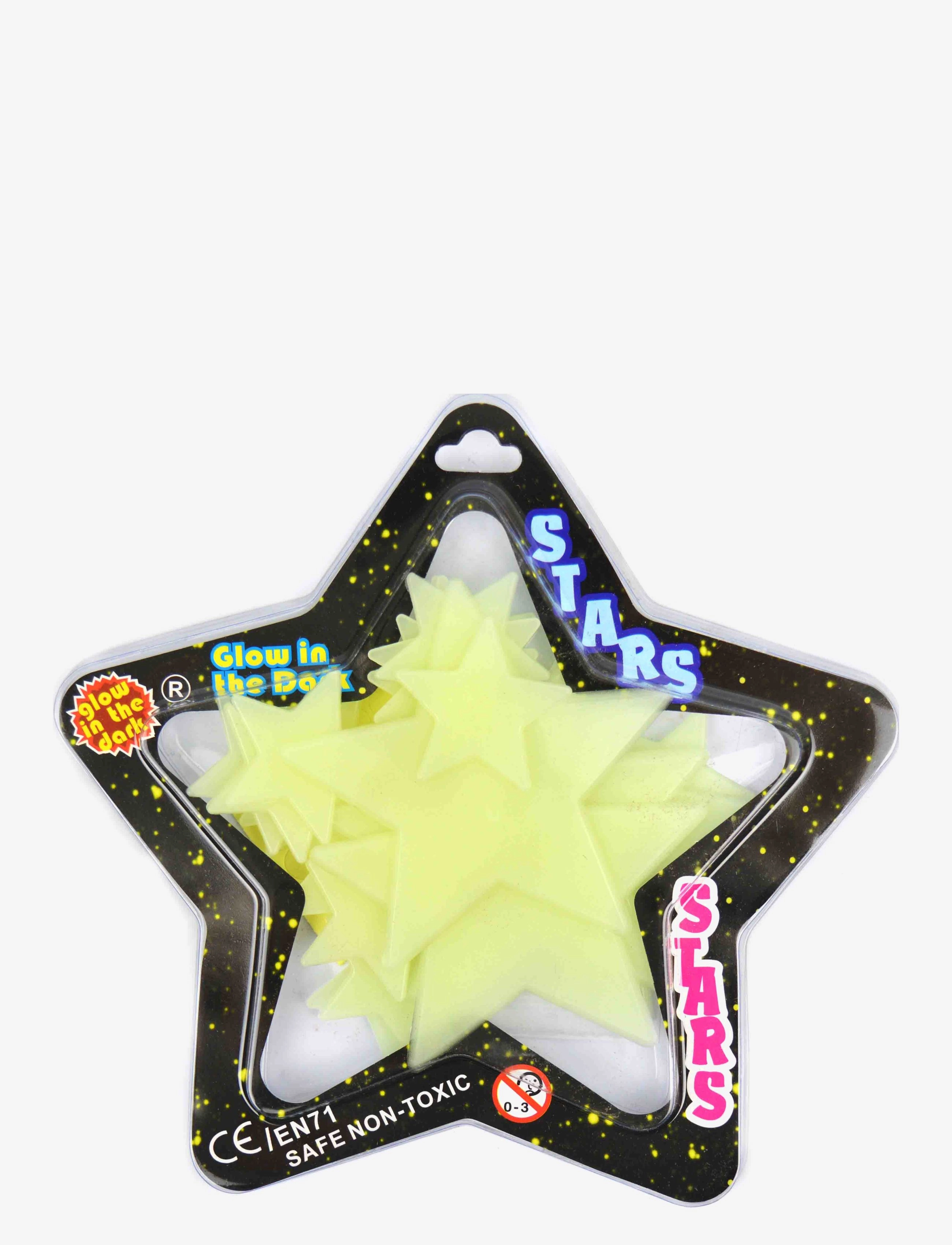 Robetoy Glow In The Dark Star 24Pcs, One Size, Yellow, Indretning Til Børn > Wallstickers, Børn