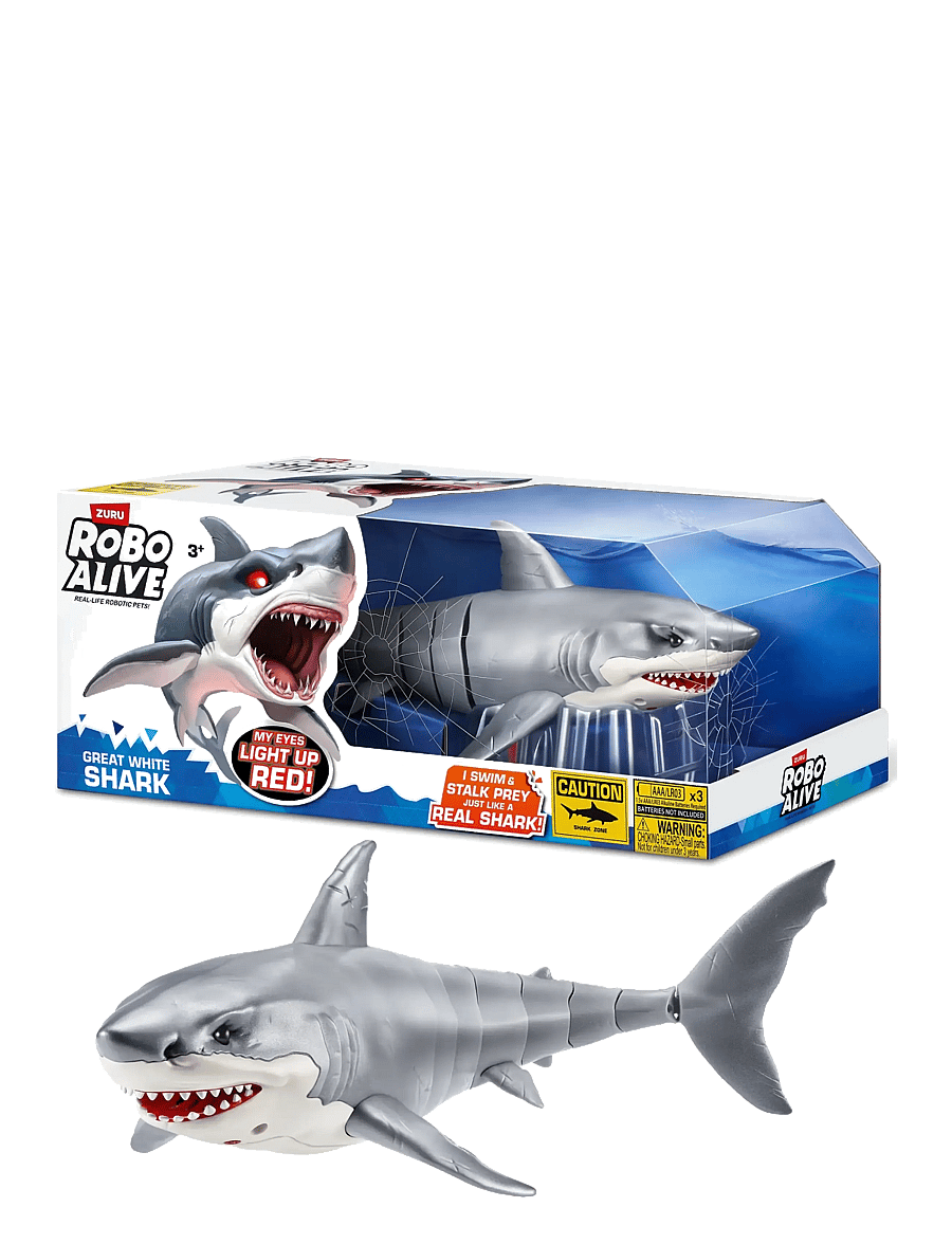 ROBO ALIVE - ROBO ALIVE LARGE SHARK - interaktive dyr - multi - 0