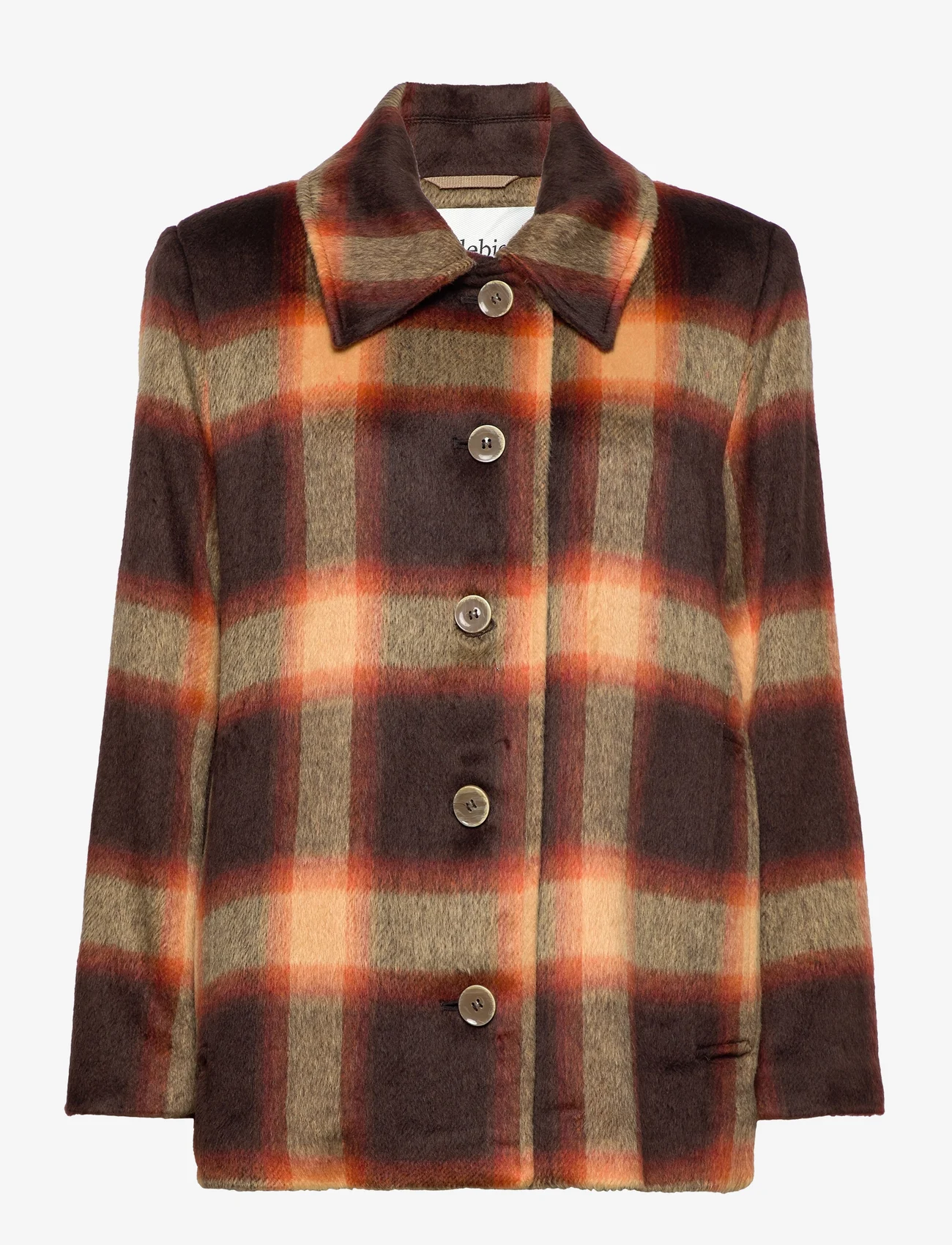 RODEBJER - Rodebjer Nomad Plaid - winter jackets - sepia brown - 0