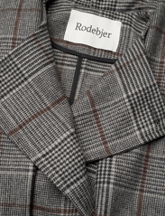 RODEBJER - Rodebjer Virgo Coat Check - talvemantlid - dark brown - 5
