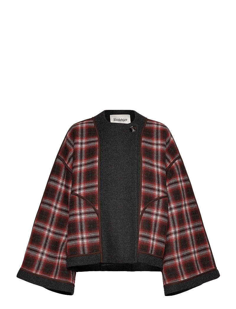 RODEBJER - Rodebjer Chloe Check - jakker - cherry mahogany/phantom - 0