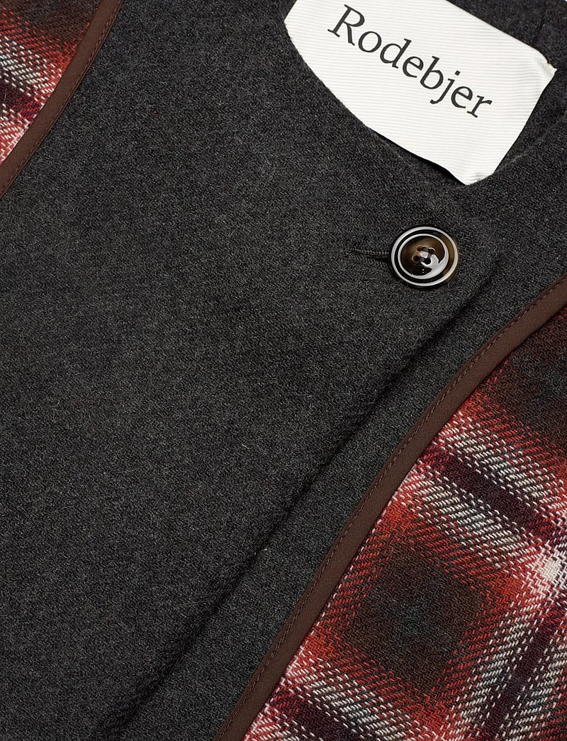 RODEBJER - Rodebjer Chloe Check - jakker - cherry mahogany/phantom - 3