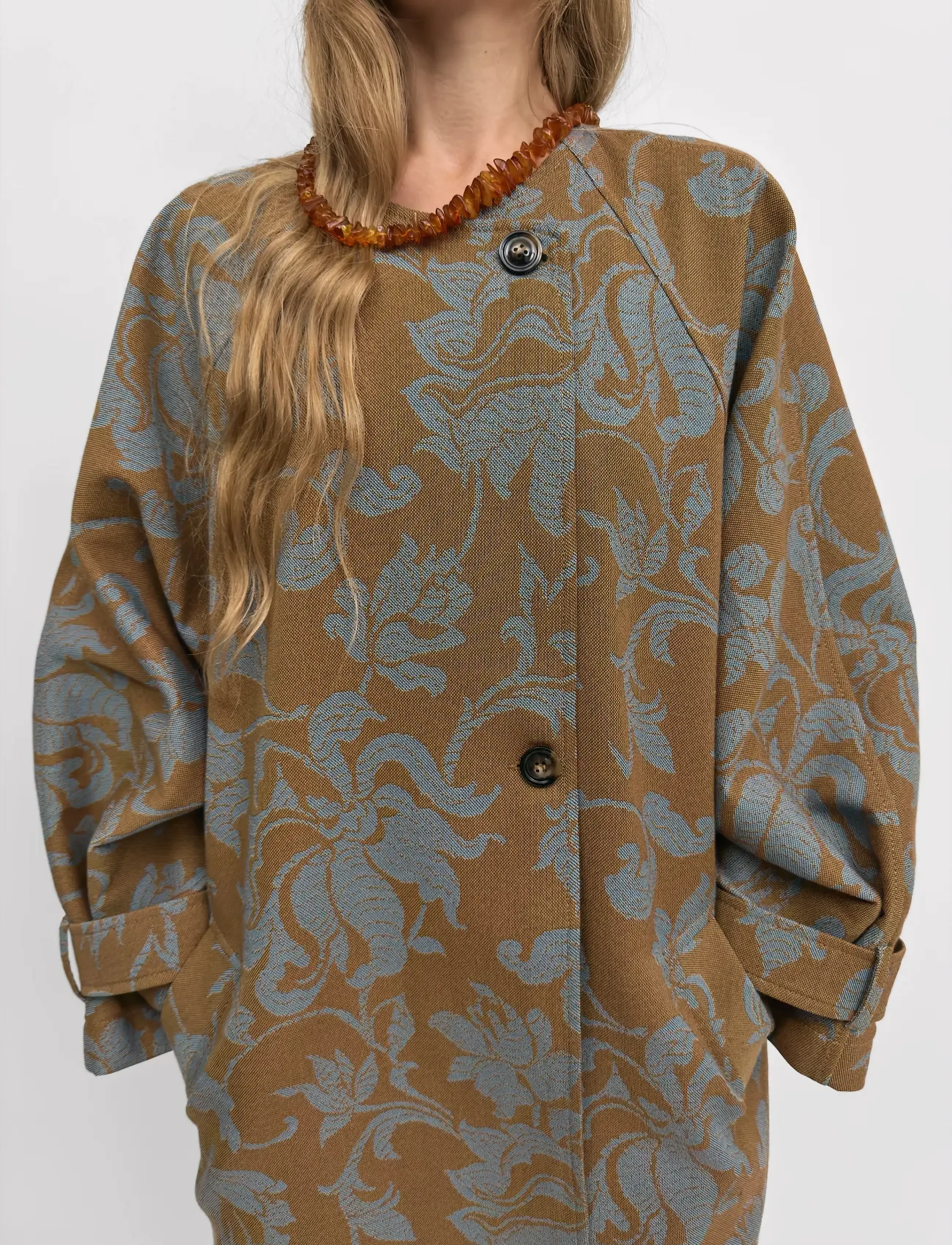 RODEBJER - Rodebjer Melbourne French Lily - cienkie płaszcze - teal/brown - 4