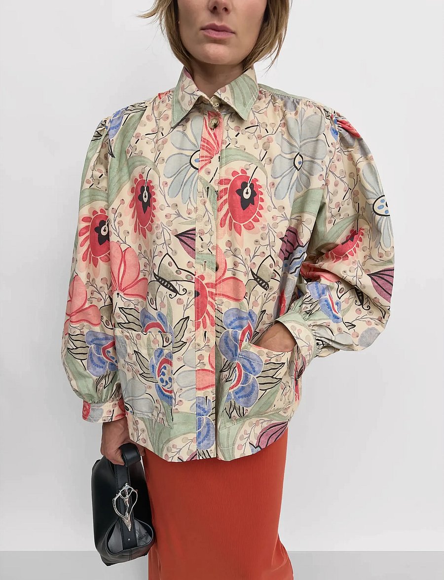 RODEBJER - Rodebjer Lauren Ducharne - langärmlige hemden - coral multi - 4